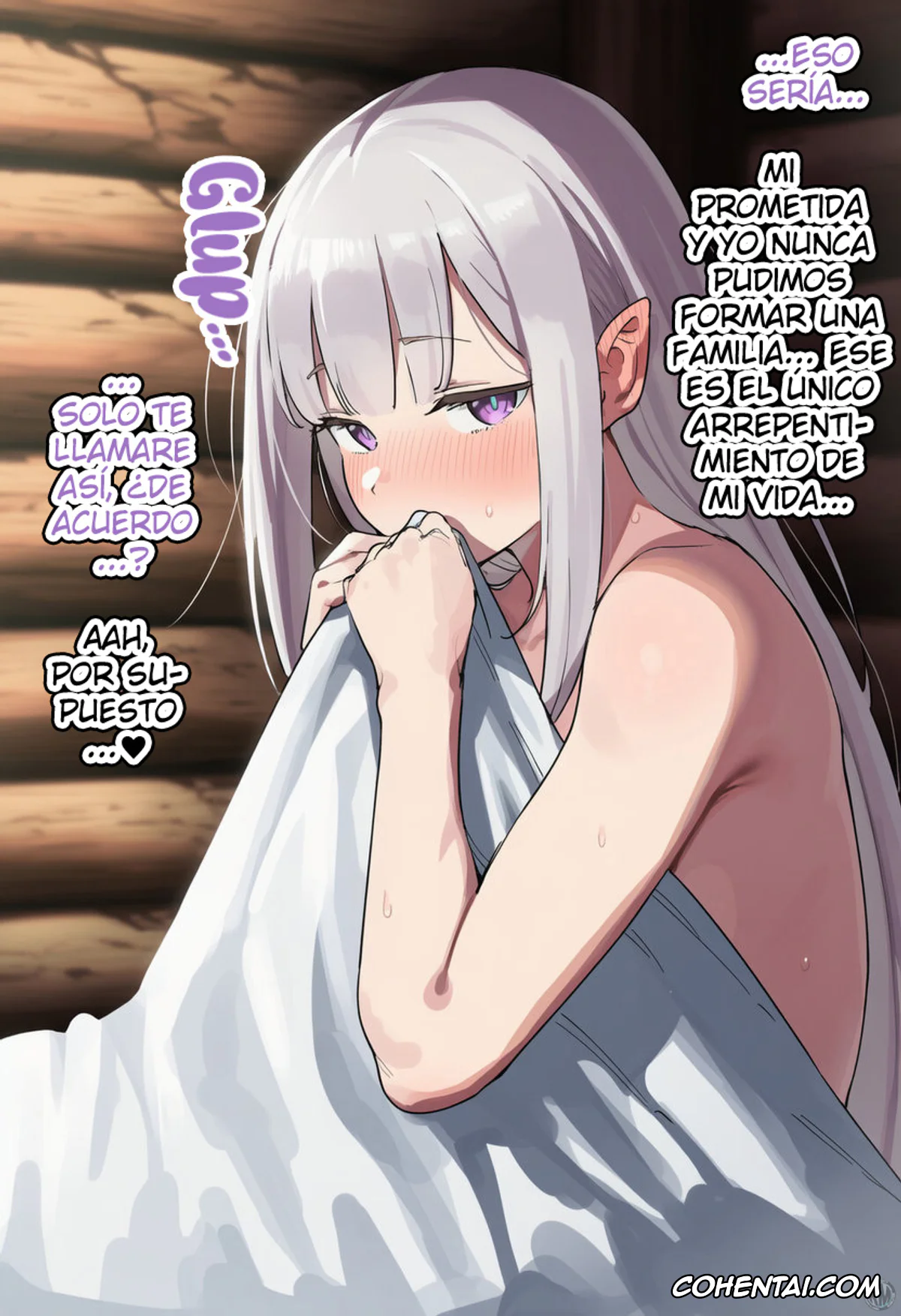 Re:Zero kara Hajimeru Isekai Seikatsu hentai, Emilia hentai, Kouketsu na Half Elf no Emilia ga Henkyou no Noumin Jiji ni Damasare Yome ni Otosareru (Re׃Zero kara Hajimeru Isekai Seikatsu), pagina 123