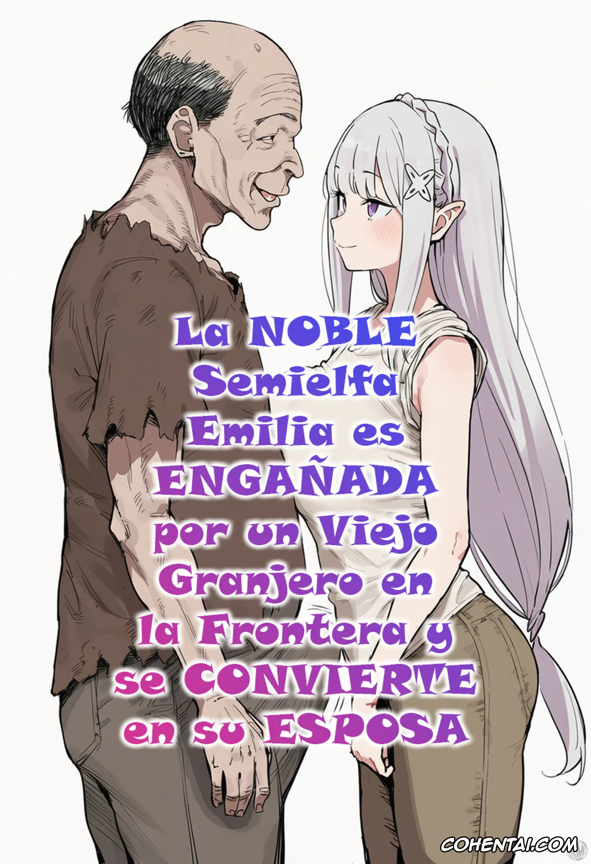 Re:Zero kara Hajimeru Isekai Seikatsu hentai, Emilia hentai, Kouketsu na Half Elf no Emilia ga Henkyou no Noumin Jiji ni Damasare Yome ni Otosareru (Re׃Zero kara Hajimeru Isekai Seikatsu), pagina 147