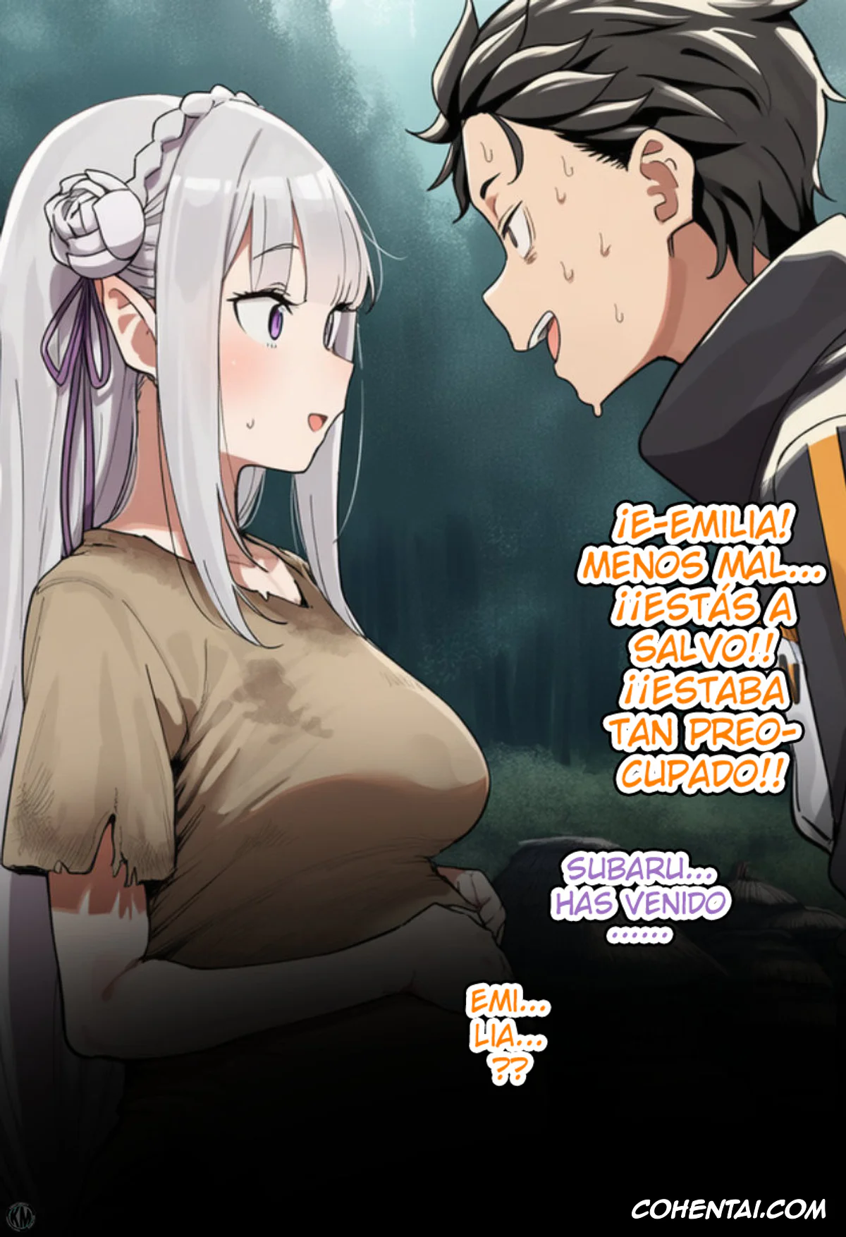 Re:Zero kara Hajimeru Isekai Seikatsu porno, Emilia porno, Kouketsu na Half Elf no Emilia ga Henkyou no Noumin Jiji ni Damasare Yome ni Otosareru (Re׃Zero kara Hajimeru Isekai Seikatsu), pagina 152