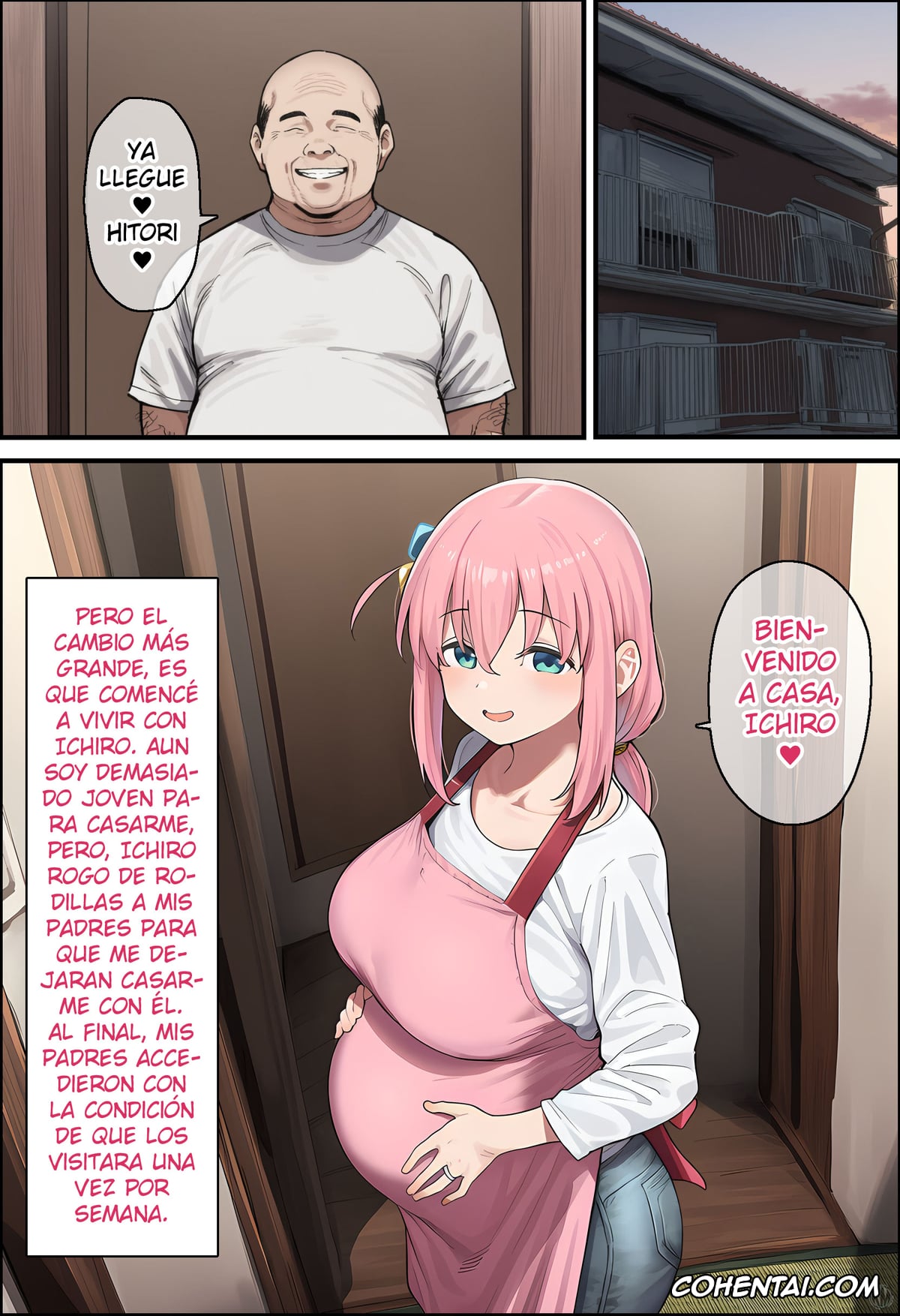 Bocchi the Rock! porno, Hitori Gotou porno, “Bocchi” na Watashi ga “Okusan” ni!?“Hitori” ga “Fufu” ni Naru Made (Bocchi the Rock!), pagina 185