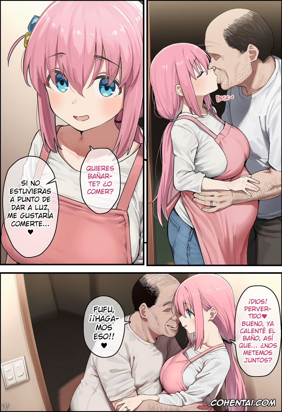 Bocchi the Rock! hentai, Hitori Gotou hentai, “Bocchi” na Watashi ga “Okusan” ni!?“Hitori” ga “Fufu” ni Naru Made (Bocchi the Rock!), pagina 186