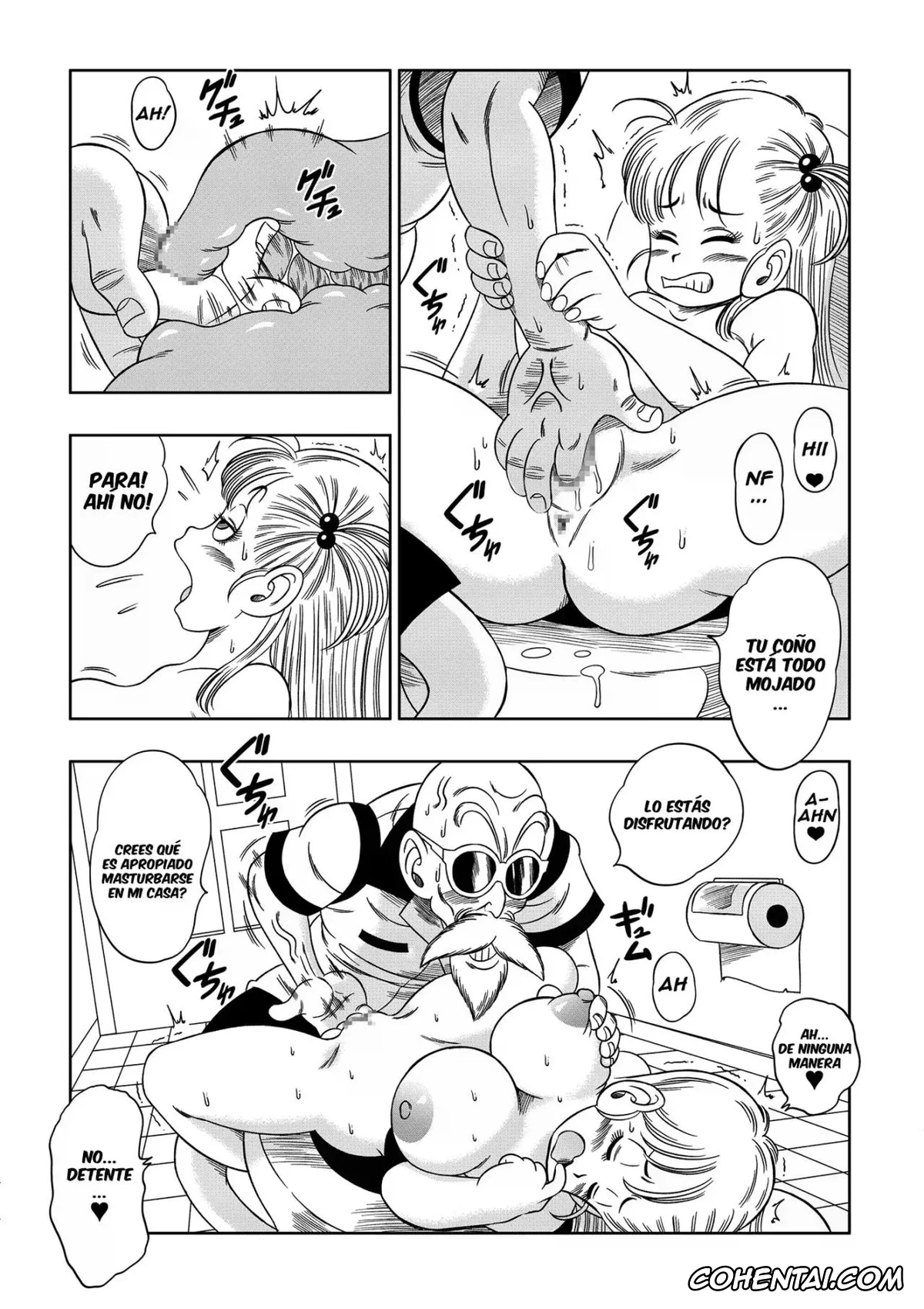 Dragon Ball hentai, Bulma Briefs hentai, Master Roshi hentai, Kame Toilet (Dragon Ball), pagina 12