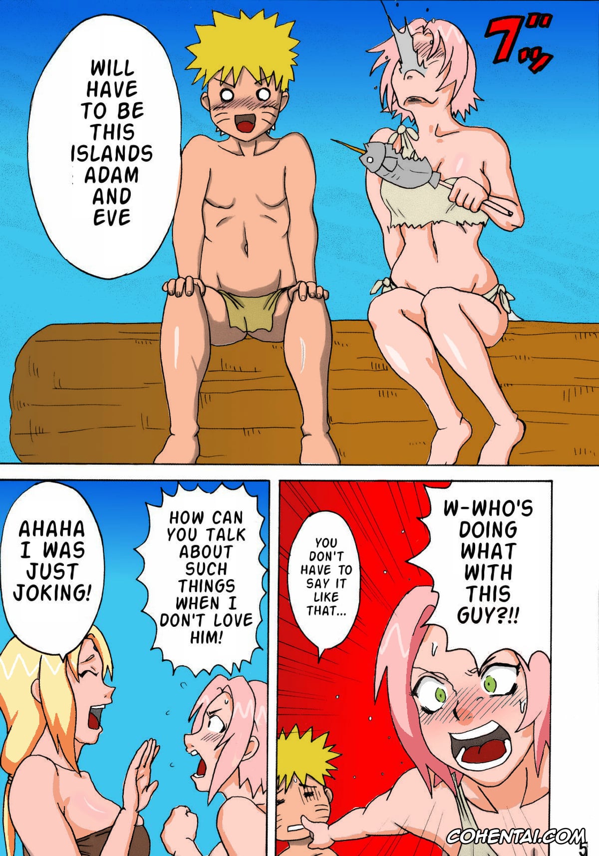 NARUTO hentai, Naruto Uzumaki hentai, Sakura Haruno hentai, Tsunade hentai, Naruto Jungle Party Compilation (Naruto), pagina 6