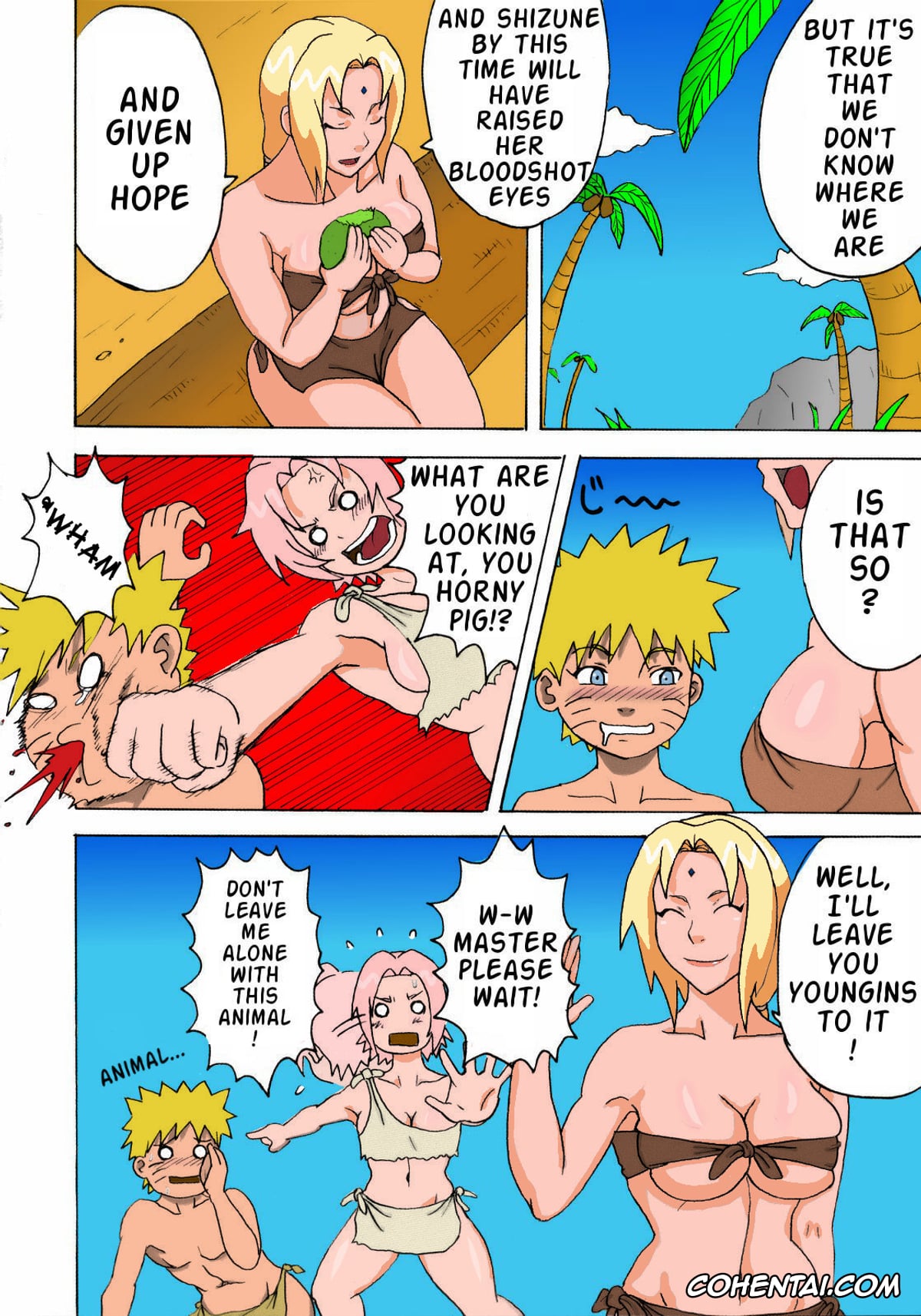 NARUTO xxx, Naruto Uzumaki xxx, Sakura Haruno xxx, Tsunade xxx, Naruto Jungle Party Compilation (Naruto), pagina 7