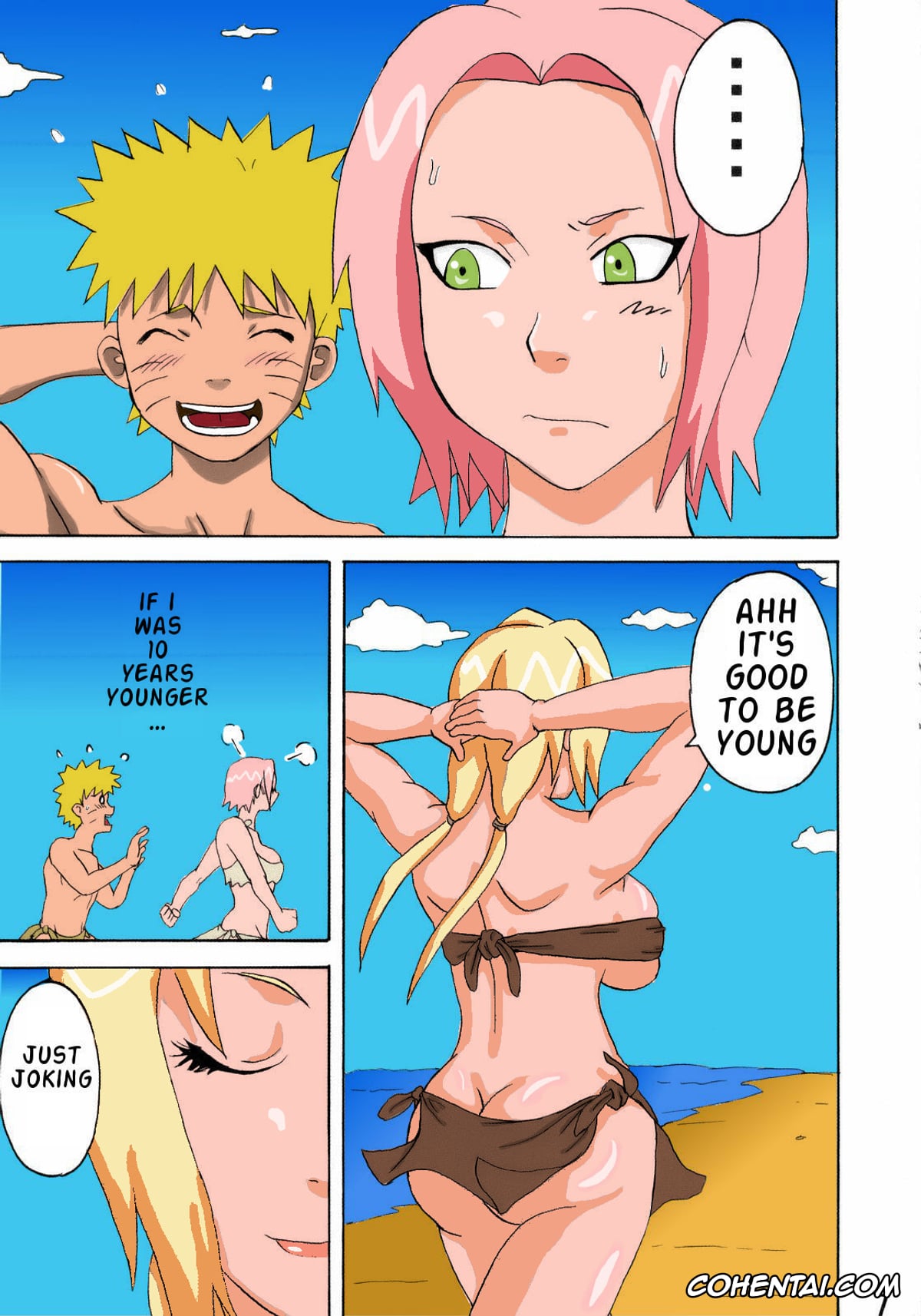 NARUTO porno, Naruto Uzumaki porno, Sakura Haruno porno, Tsunade porno, Naruto Jungle Party Compilation (Naruto), pagina 8