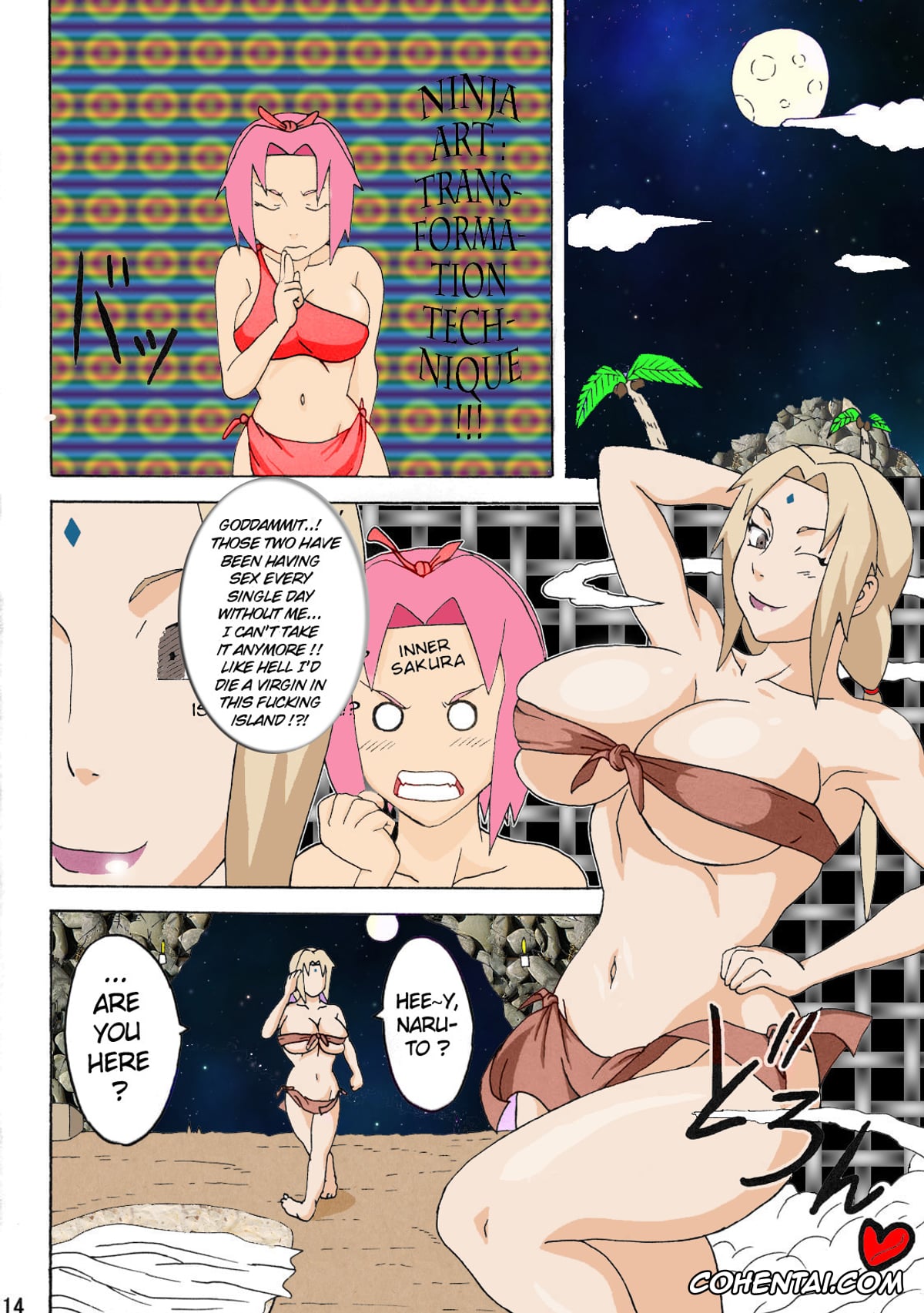 NARUTO porno, Naruto Uzumaki porno, Sakura Haruno porno, Tsunade porno, Naruto Jungle Party Compilation (Naruto), pagina 56