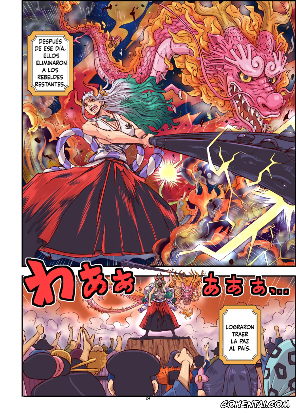 One Piece hentai, Kozuki Momonosuke hentai, Yamato hentai, Momoto Yamato (One Piece), pagina 24