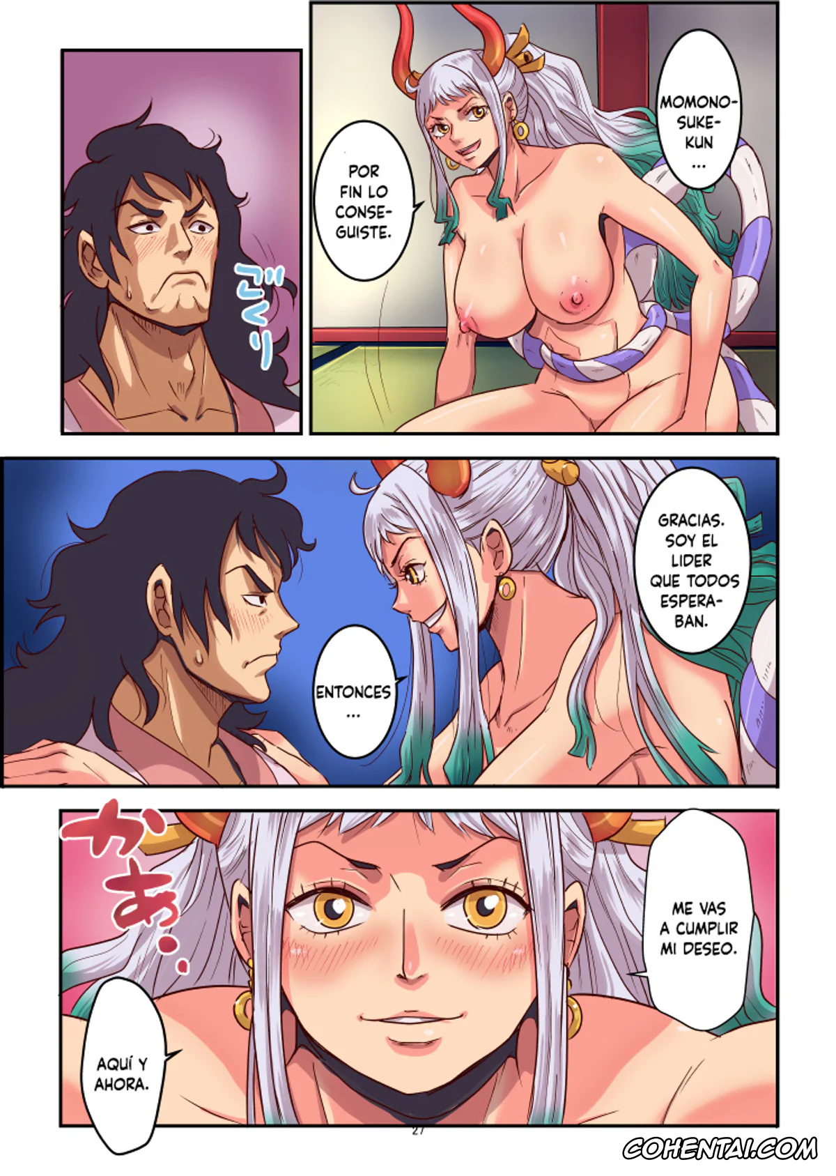 One Piece hentai, Kozuki Momonosuke hentai, Yamato hentai, Momoto Yamato (One Piece), pagina 27