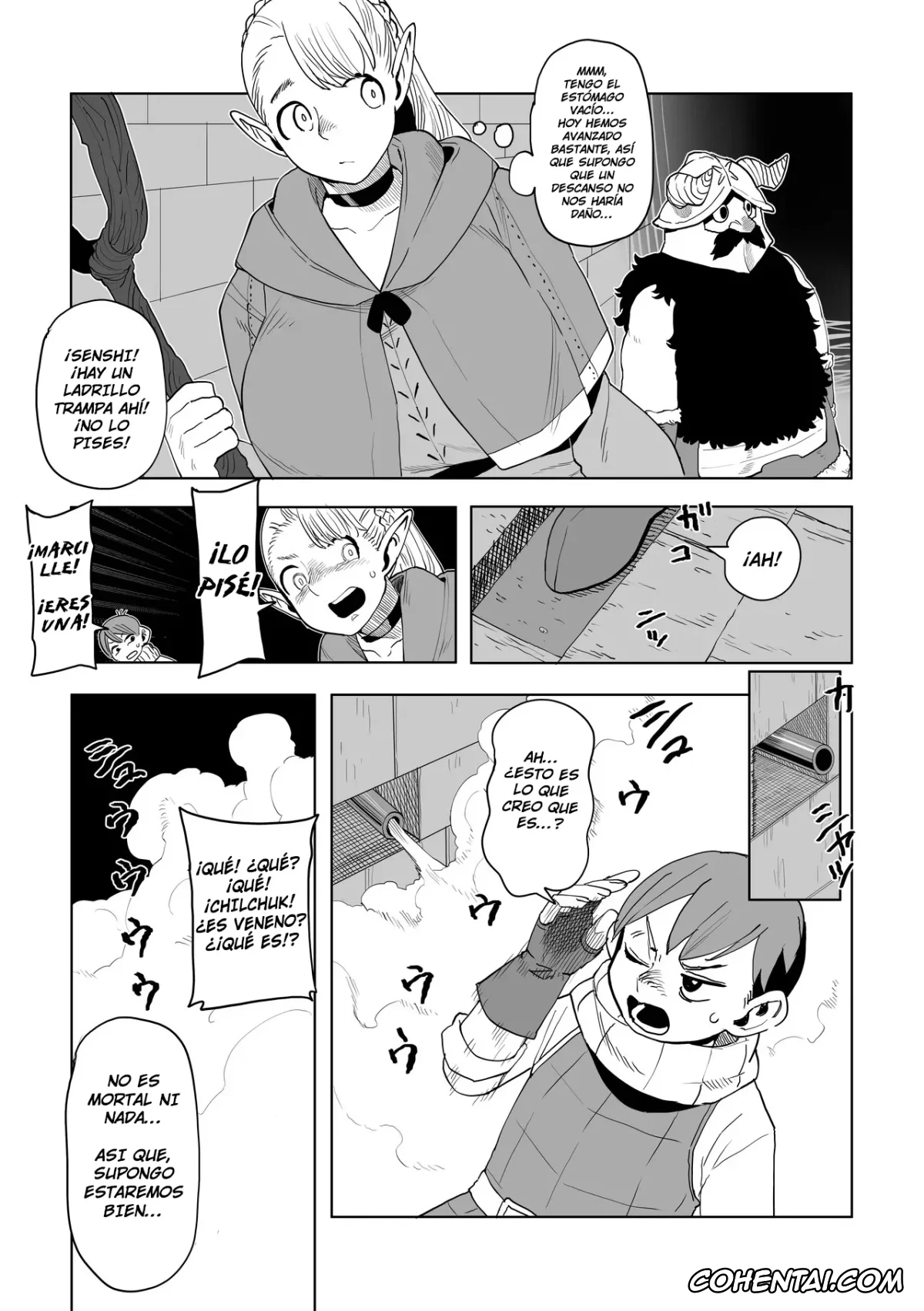 Dungeon Meshi xxx, Chilchuck Tims xxx, Laios Thorden xxx, Marcille Donato xxx, Senshi xxx, Dungeon Meshi – Hatsujo Torappu no Kaishoho (Dungeon Meshi), pagina 1