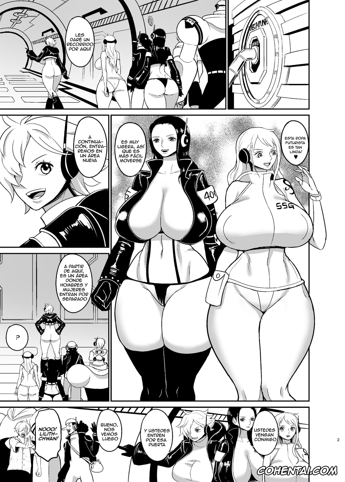 One Piece porno, Lilith porno, Nami porno, Nico Robin porno, Onna Kaizoku Kyousei Zecchou Kikaikan (One Piece), pagina 2