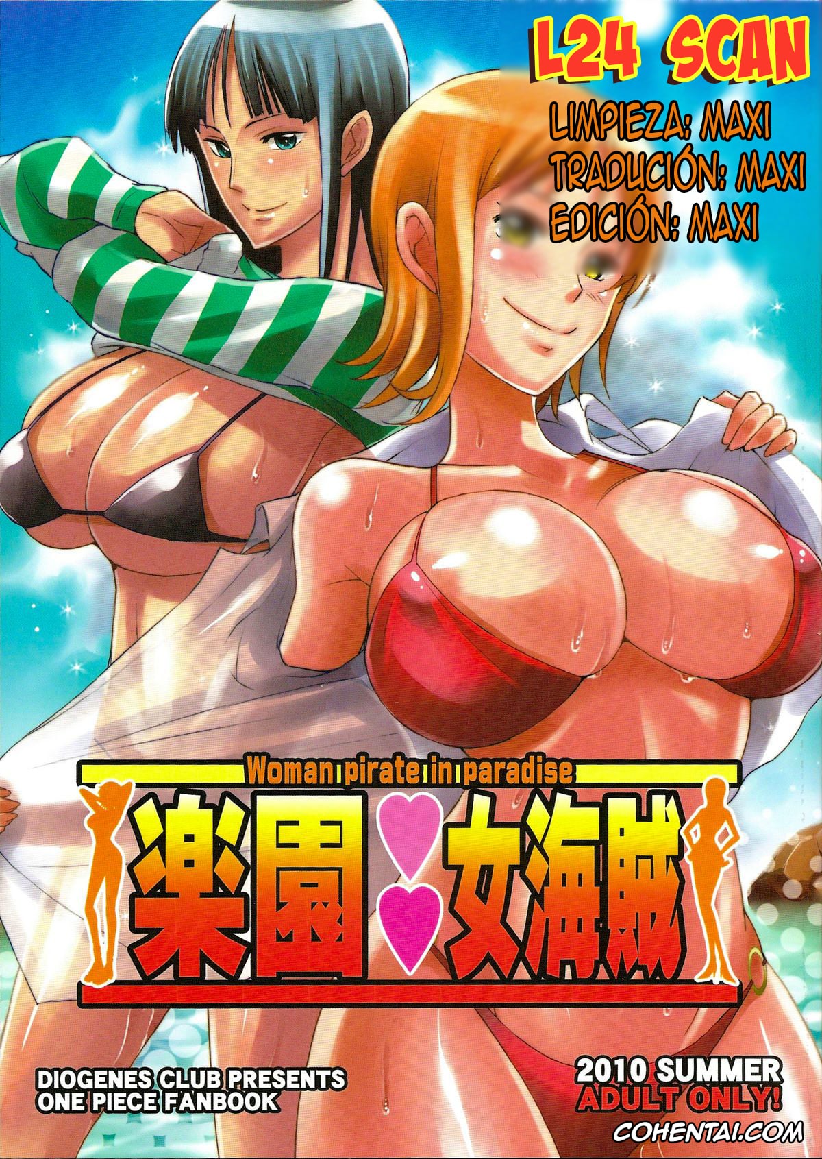 One Piece hentai, Nami hentai, Nico Robin hentai, Rakuen Onna Kaizoku (One Piece), pagina 27
