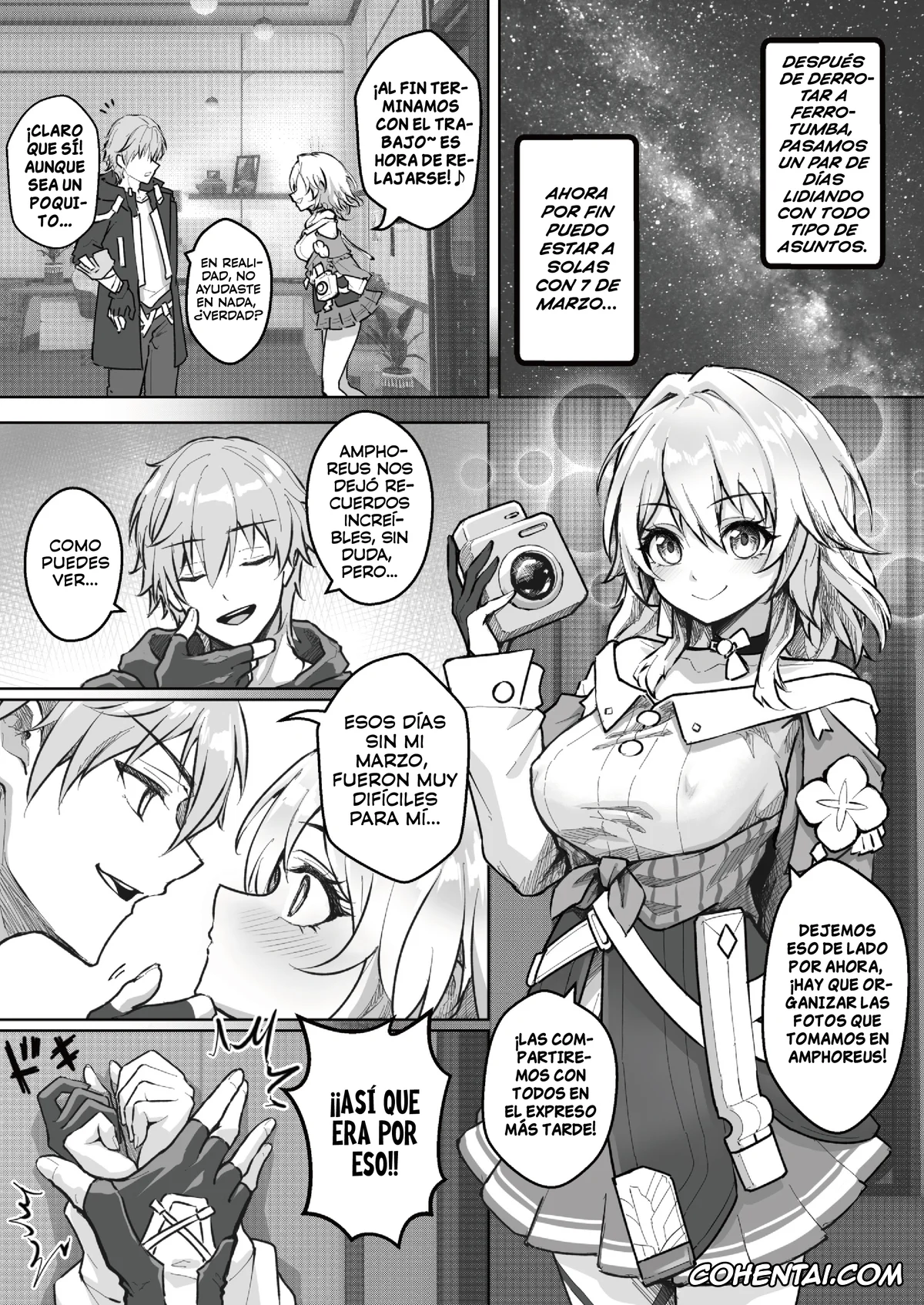 Honkai: Star Rail porno, Caelus porno, Evernight porno, March 7th porno, Jun’ai Tenshi to Seiai Akuma | El ángel del amor puro y la diabla de la lujuria (Honkai: Star Rail), pagina 2