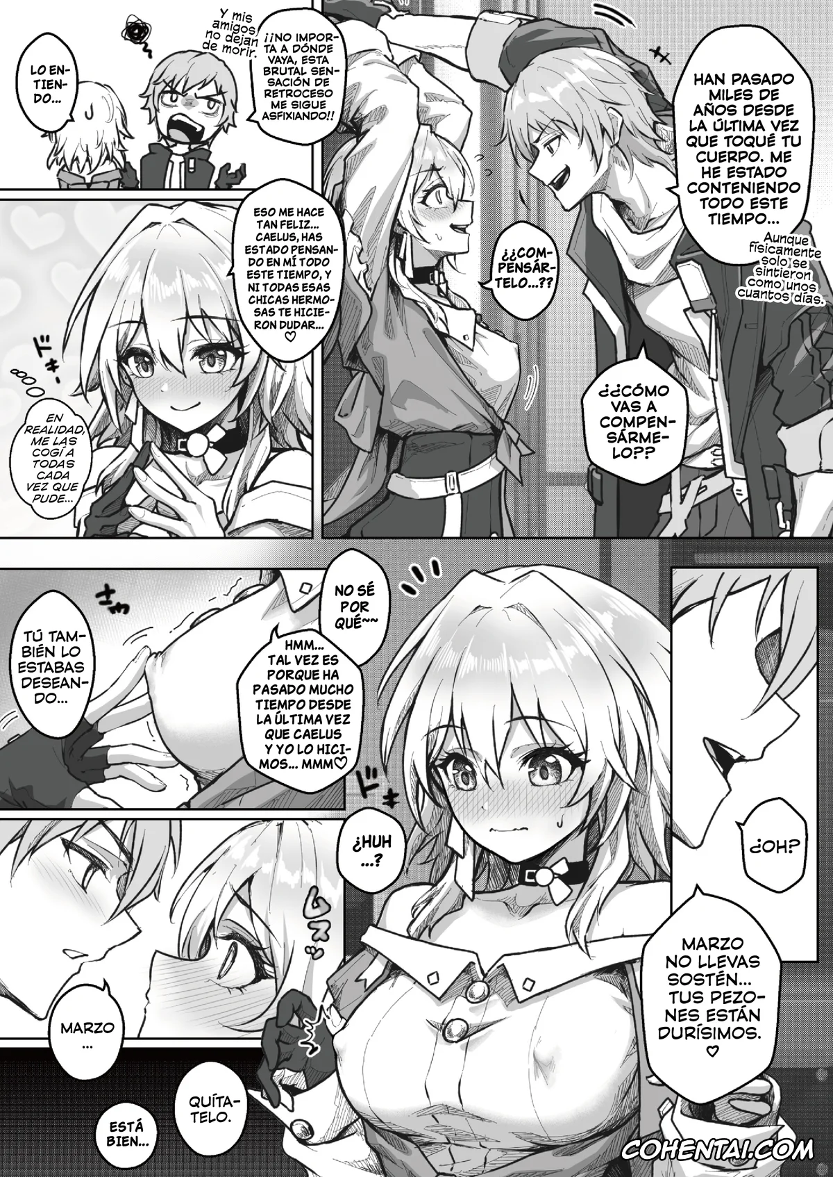 Honkai: Star Rail hentai, Caelus hentai, Evernight hentai, March 7th hentai, Jun’ai Tenshi to Seiai Akuma | El ángel del amor puro y la diabla de la lujuria (Honkai: Star Rail), pagina 3