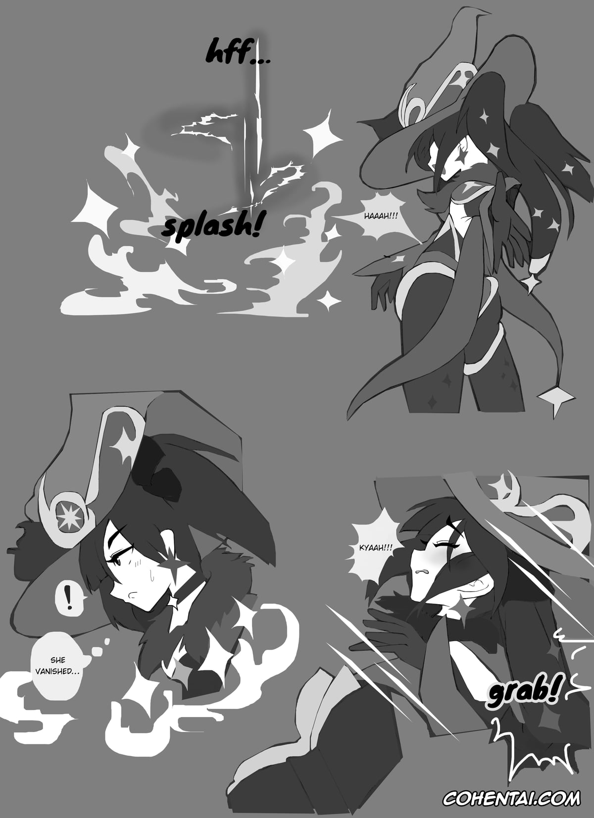 Genshin Impact hentai, Mona Megistus hentai, Mona Defeated by the Mage (Genshin Impact), pagina 3