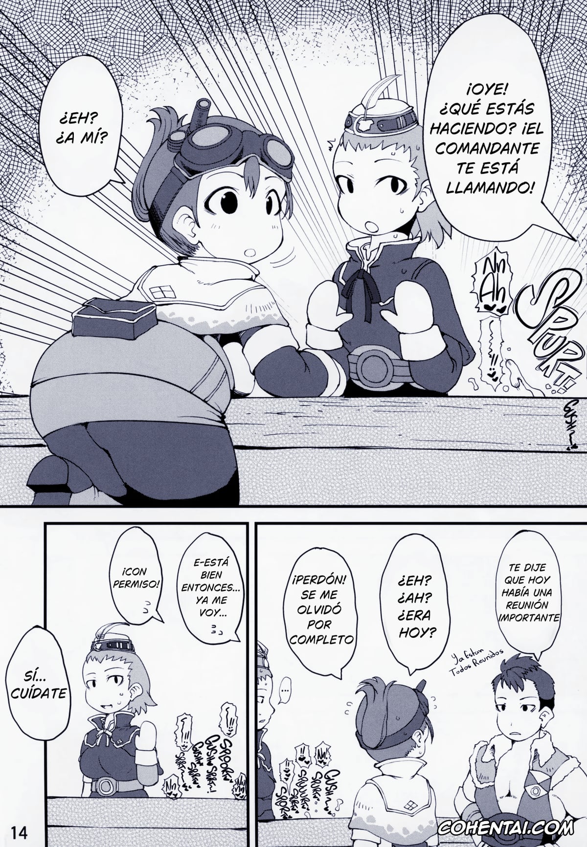 Monster Hunter porno, Katsuyoku no Uketsukejou (Monster Hunter), pagina 14