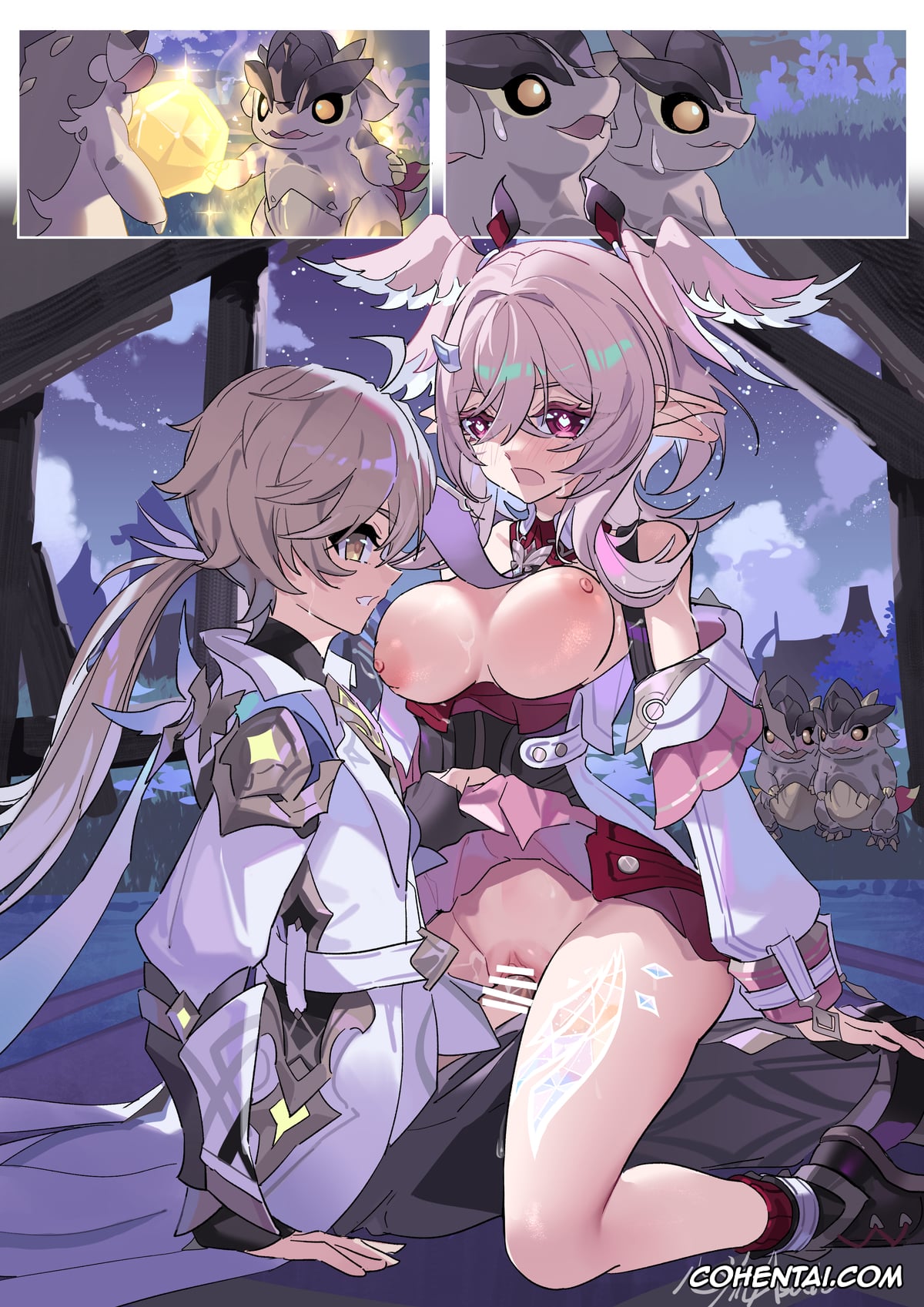 Genshin Impact xxx, Aether xxx, Linnea xxx, Aguara’s Special Training Time! (Genshin Impact), pagina 4