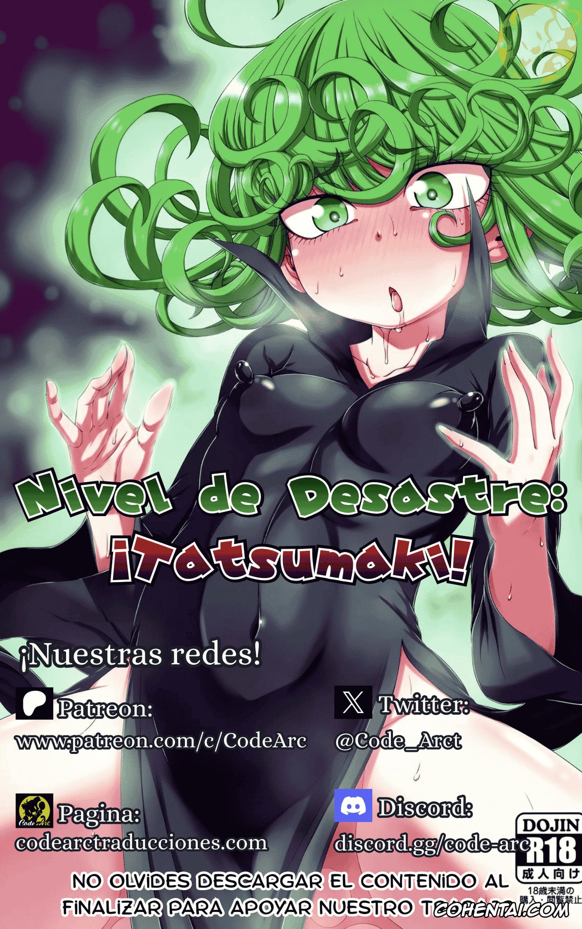 One Punch Man porno, Jigoku no Fubuki porno, Senritsu No Tatsumaki porno, Nivel de desastre: Tatsumaki (One Punch Man), pagina 2