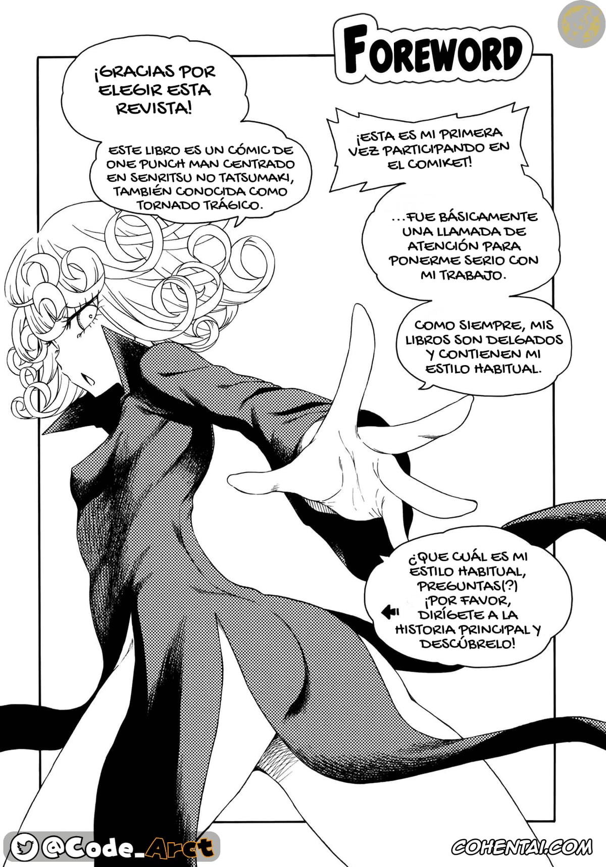 One Punch Man xxx, Jigoku no Fubuki xxx, Senritsu No Tatsumaki xxx, Nivel de desastre: Tatsumaki (One Punch Man), pagina 4