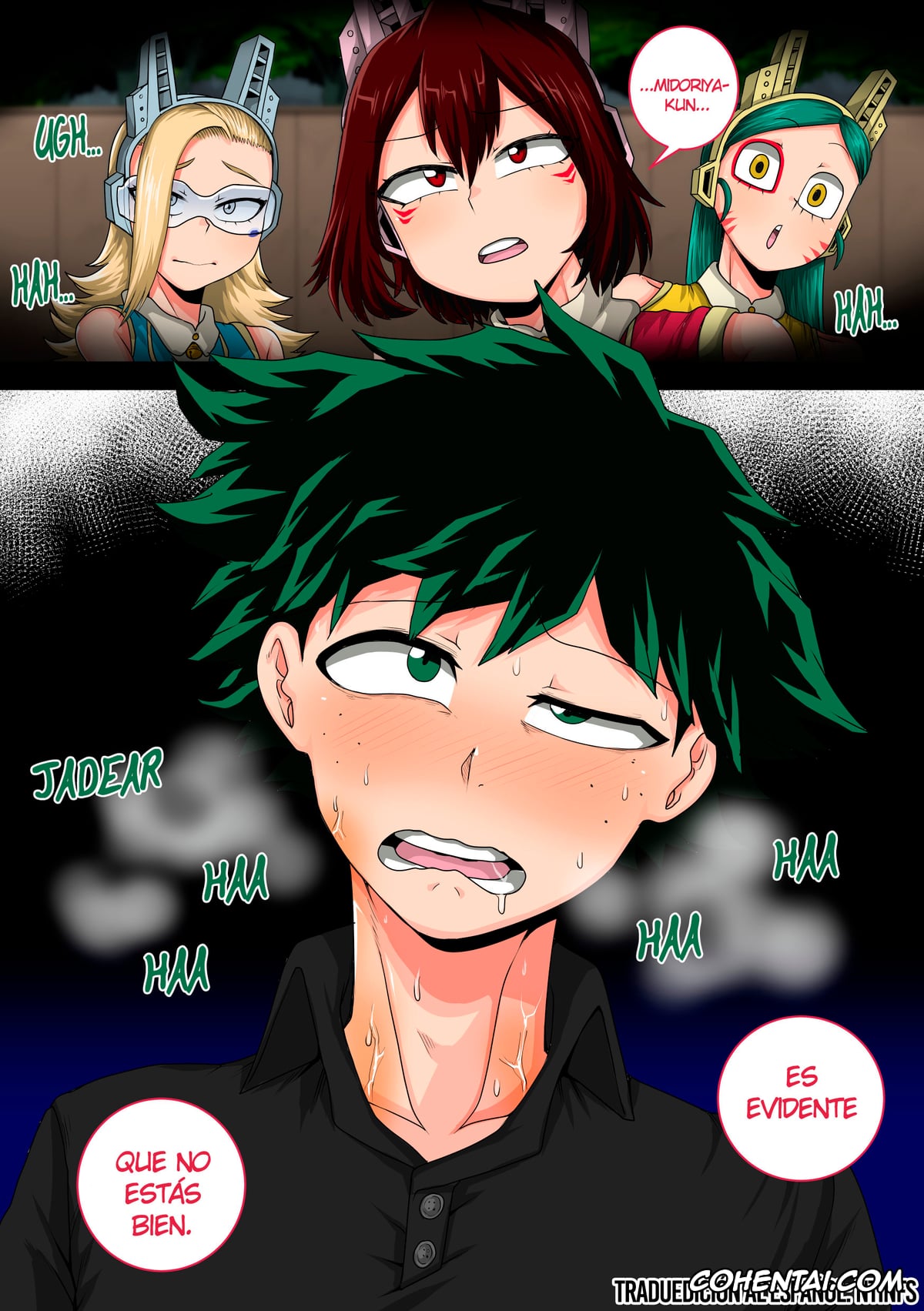 My Hero Academia | Boku No Hero Academia hentai, Izuku Midoriya hentai, Mina Ashido hentai, Ochako Uraraka hentai, Tsuyu Asui hentai, My Harem Academia Chapter 8 Part 3 Breaking into a broken heart (Boku no Hero Academia), pagina 3