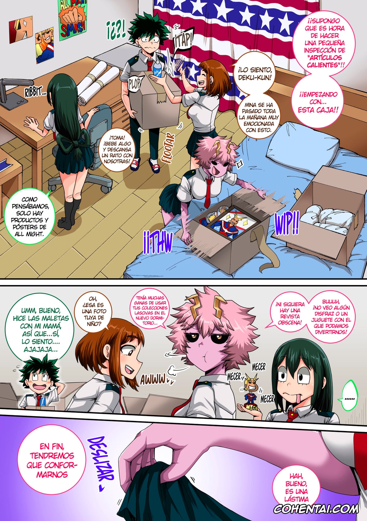 My Hero Academia | Boku No Hero Academia hentai, Izuku Midoriya hentai, Mina Ashido hentai, Ochako Uraraka hentai, Tsuyu Asui hentai, My Harem Academia Chapter 8 Part 3 Breaking into a broken heart (Boku no Hero Academia), pagina 108