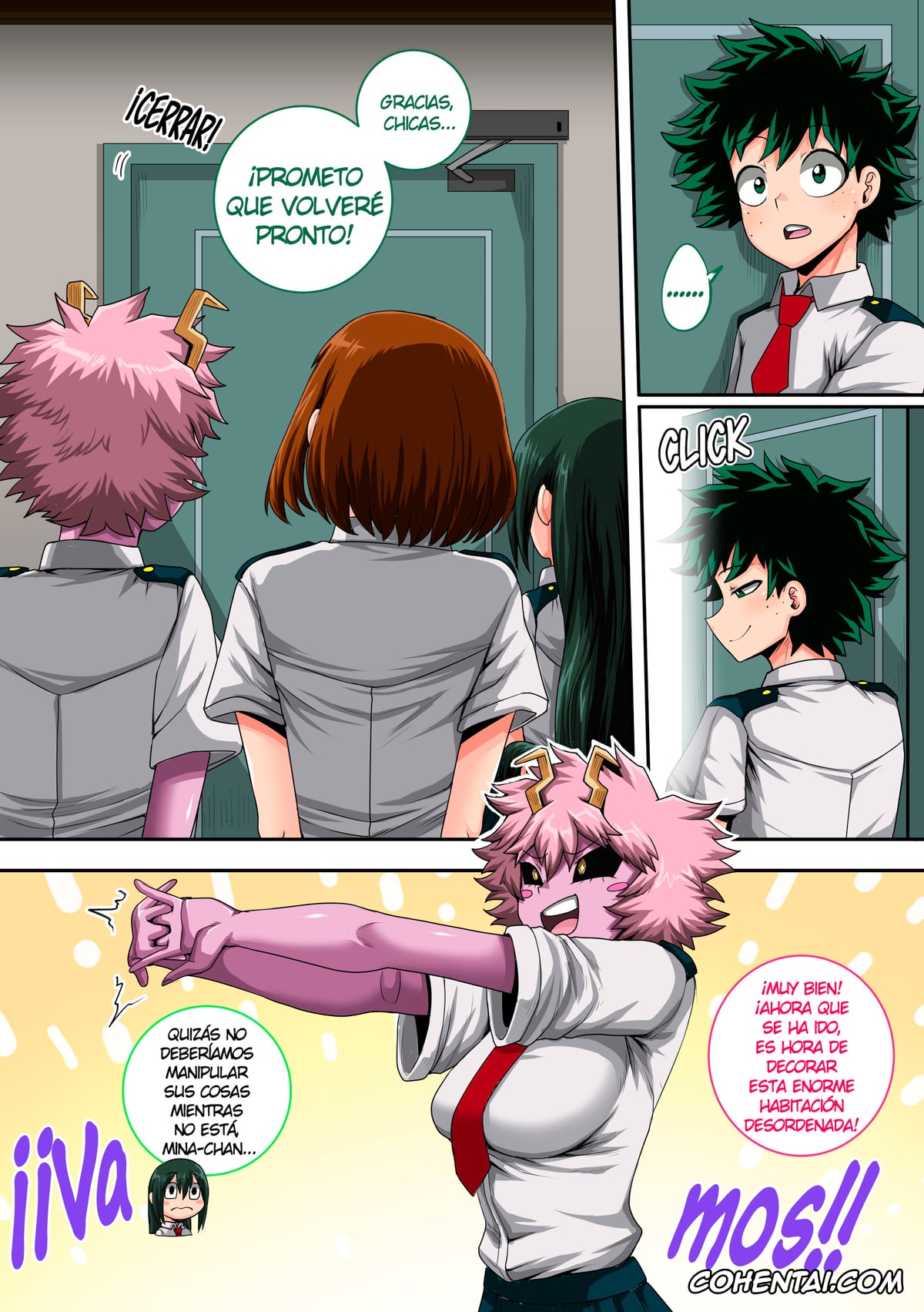 My Hero Academia | Boku No Hero Academia hentai, Izuku Midoriya hentai, Mina Ashido hentai, Ochako Uraraka hentai, Tsuyu Asui hentai, My Harem Academia Chapter 8 Part 3 Breaking into a broken heart (Boku no Hero Academia), pagina 111
