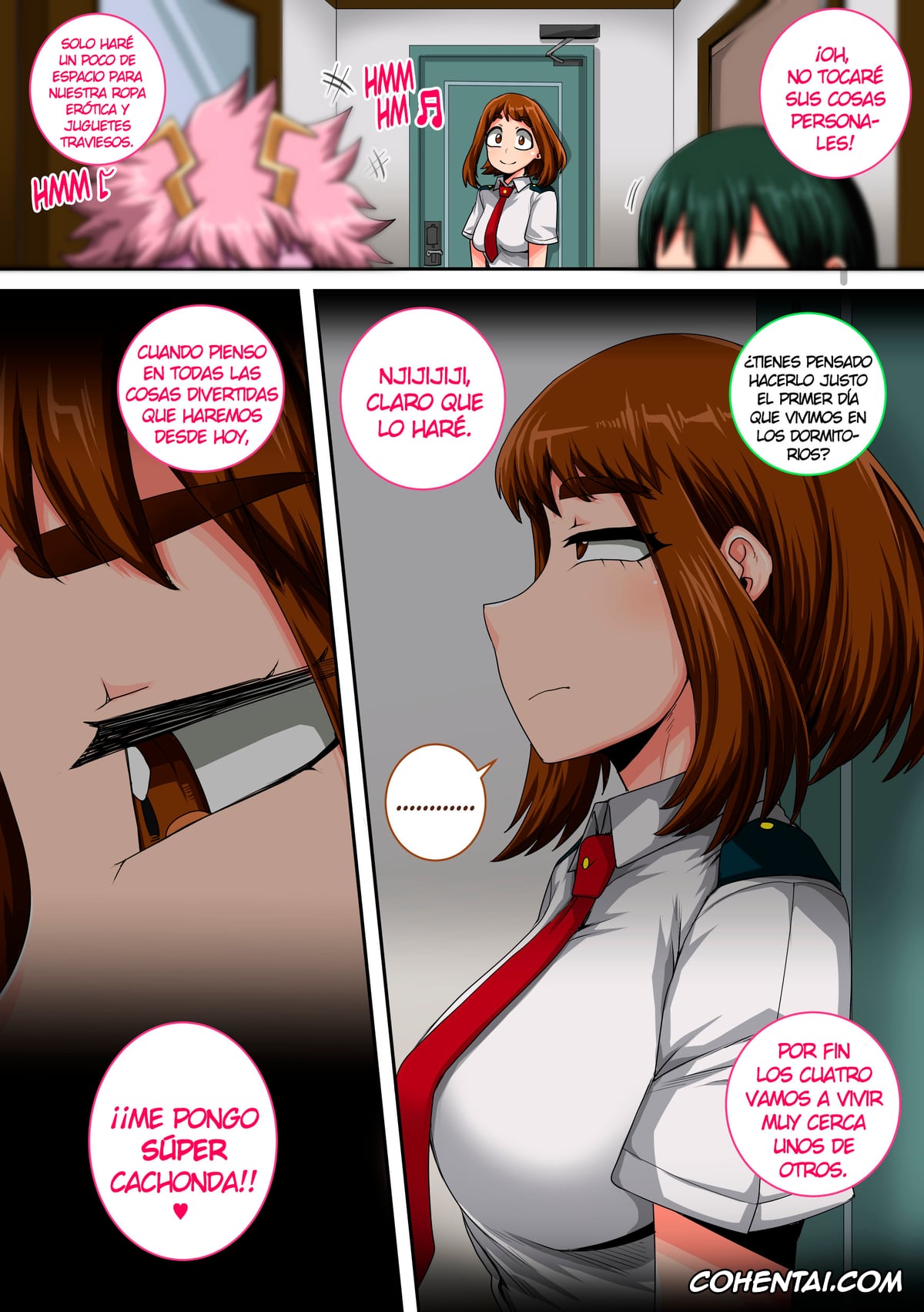 My Hero Academia | Boku No Hero Academia xxx, Izuku Midoriya xxx, Mina Ashido xxx, Ochako Uraraka xxx, Tsuyu Asui xxx, My Harem Academia Chapter 8 Part 3 Breaking into a broken heart (Boku no Hero Academia), pagina 112
