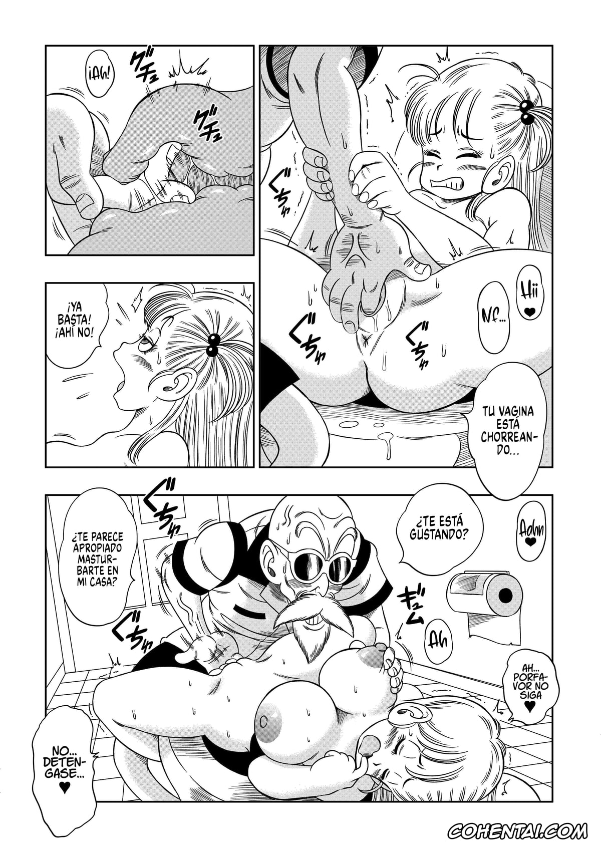 Dragon Ball hentai, Bulma Briefs hentai, Darth Maul hentai, Master Roshi hentai, Kame Toilet (Dragon Ball), pagina 12