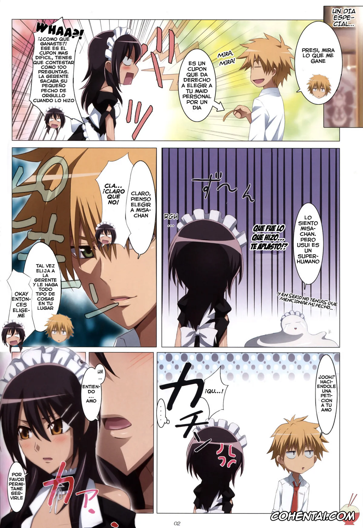 Kaichou Wa Maid-sama porno, Misaki Ayuzawa porno, Takumi Usui porno, Meid in Maid-sama! (Kaichou wa Maid-sama!), pagina 2