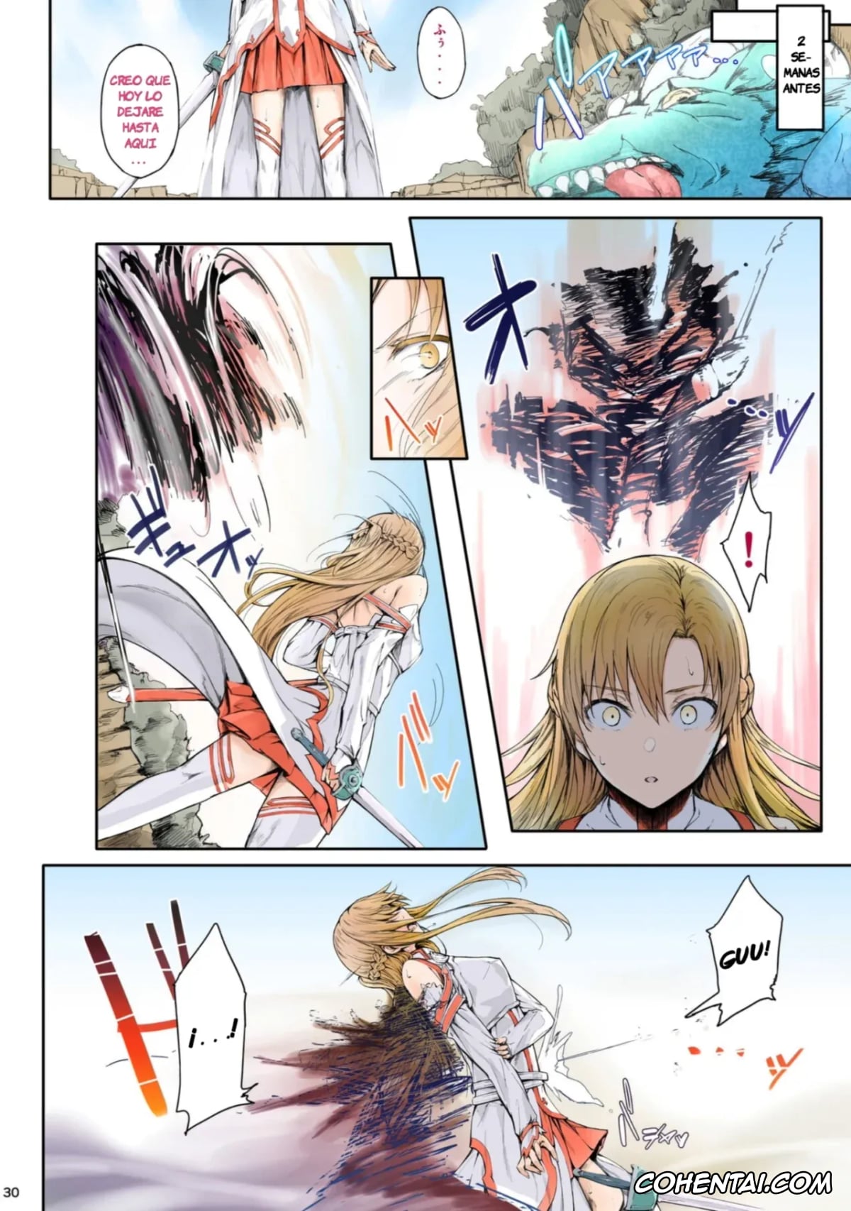 Sword Art Online hentai, Asuna Yuuki hentai, Asunama 2 (Asunama Soushuuhen) (Sword Art Online), pagina 3