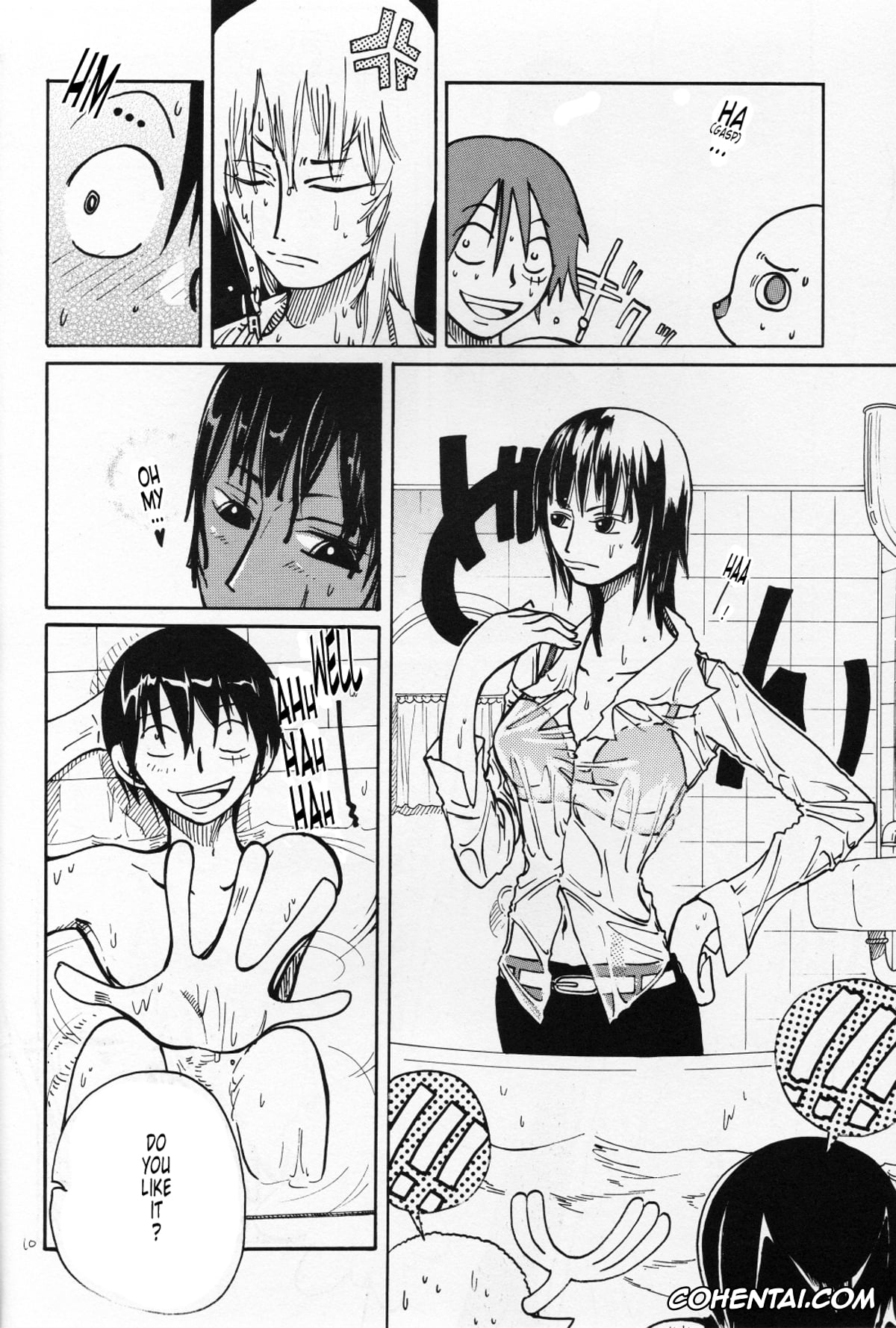 One Piece hentai, Monkey D. Luffy hentai, Nami hentai, Nico Robin hentai, Roronoa Zoro hentai, Sanji Vinsmoke hentai, Floral Talk (One Piece), pagina 9