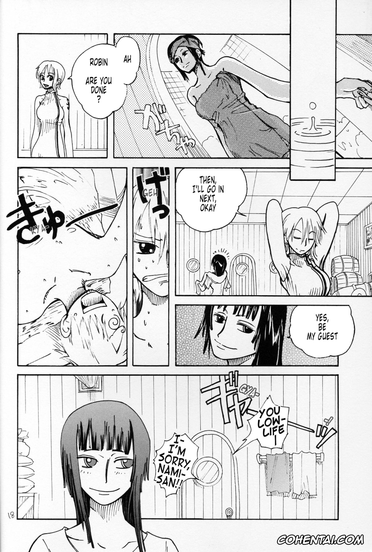 One Piece porno, Monkey D. Luffy porno, Nami porno, Nico Robin porno, Roronoa Zoro porno, Sanji Vinsmoke porno, Floral Talk (One Piece), pagina 17