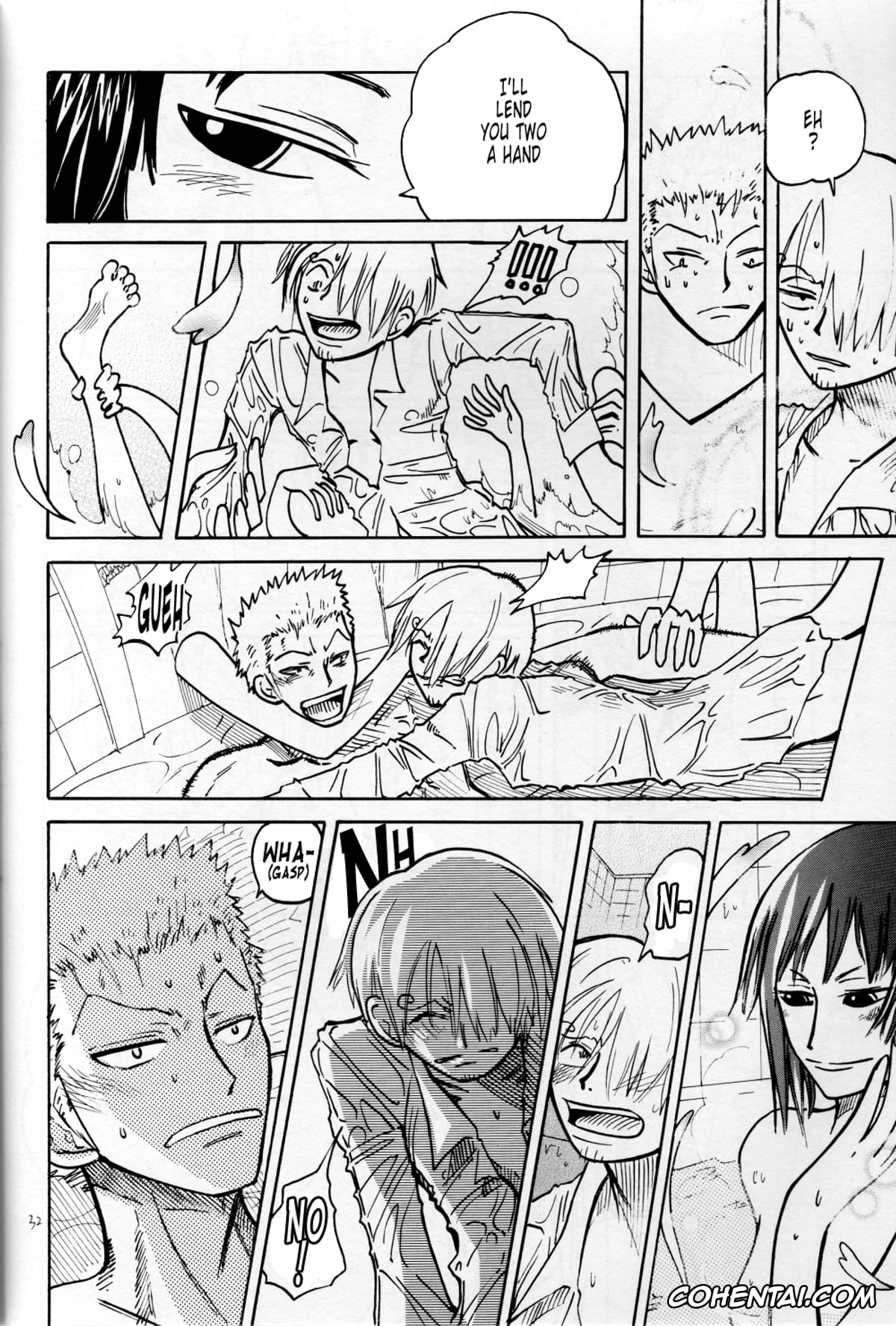 One Piece xxx, Monkey D. Luffy xxx, Nami xxx, Nico Robin xxx, Roronoa Zoro xxx, Sanji Vinsmoke xxx, Floral Talk (One Piece), pagina 31