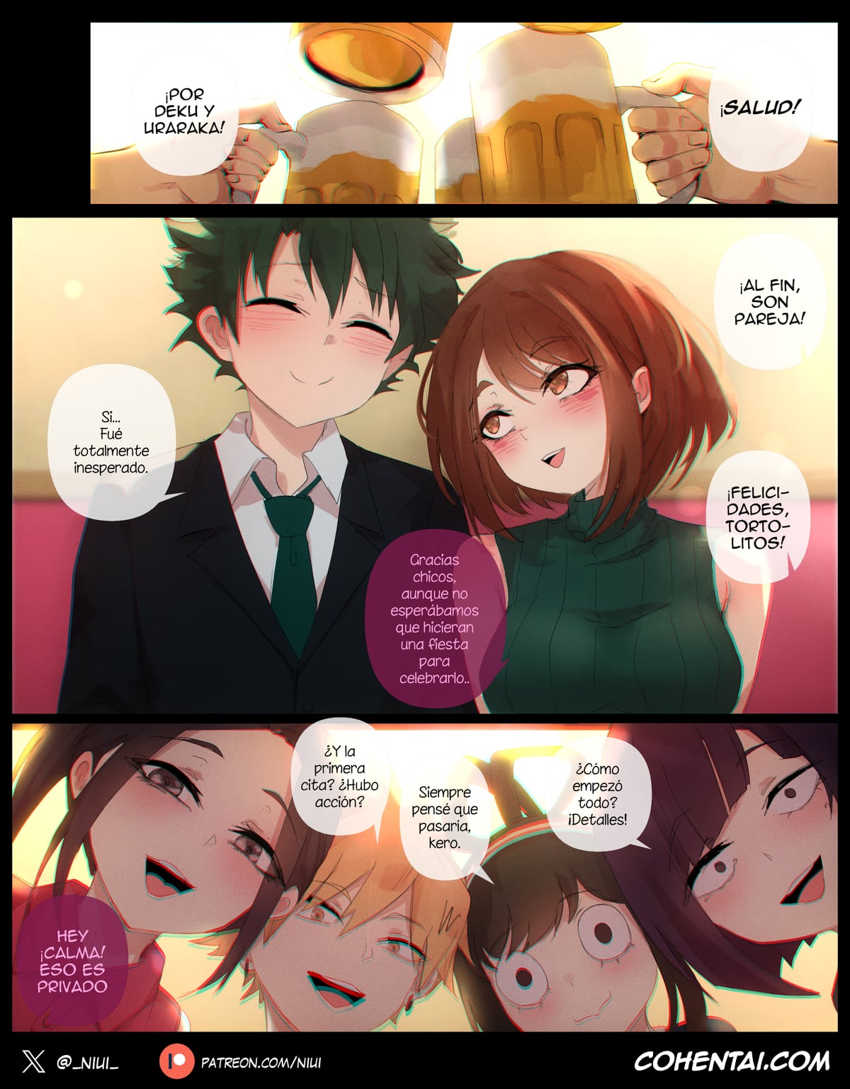 My Hero Academia | Boku No Hero Academia xxx, Izuku Midoriya xxx, Ochako Uraraka xxx, Más, Más, Más!! (Boku No Hero Academia), pagina 1
