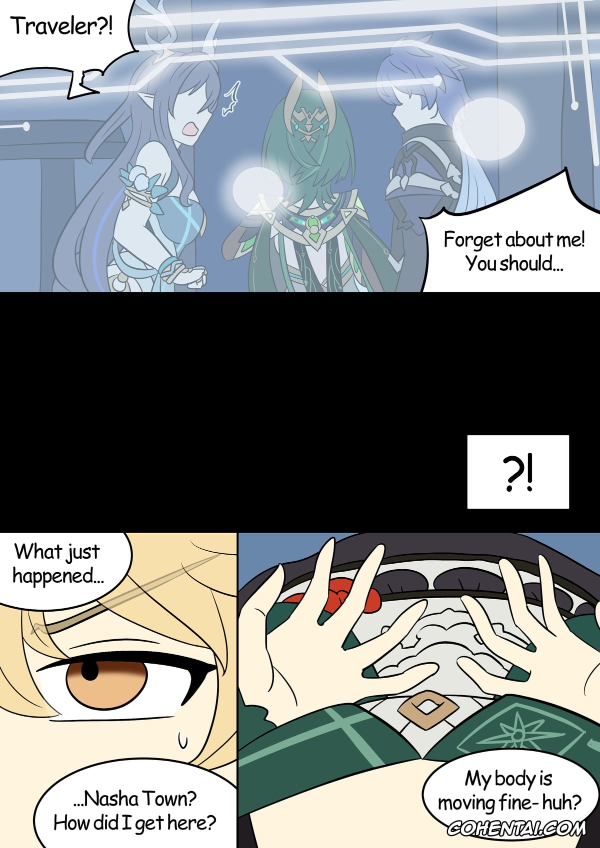 Genshin Impact xxx, Aether xxx, Katheryne xxx, Paimon xxx, Identity Lost (Genshin Impact), pagina 1
