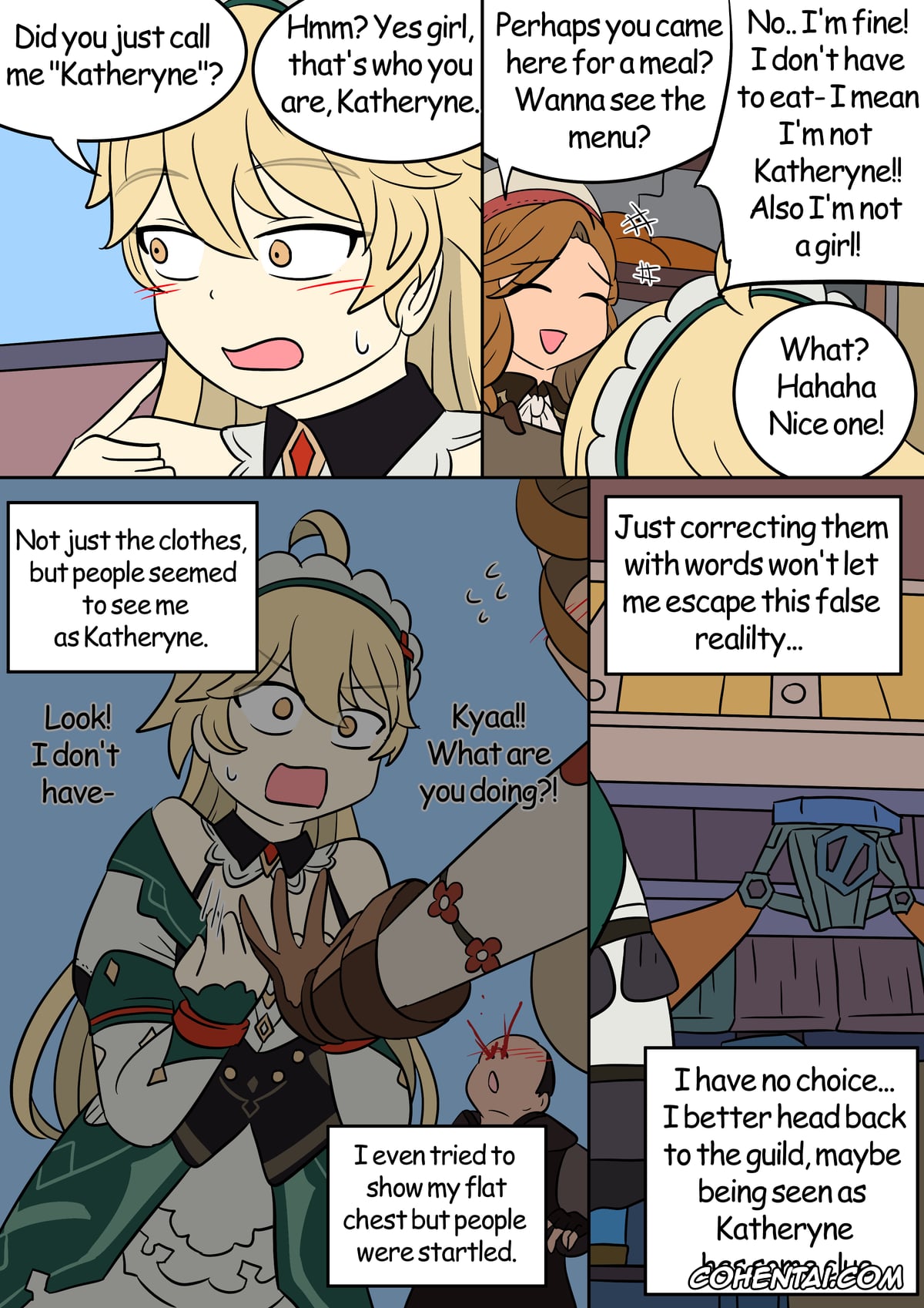Genshin Impact hentai, Aether hentai, Katheryne hentai, Paimon hentai, Identity Lost (Genshin Impact), pagina 3