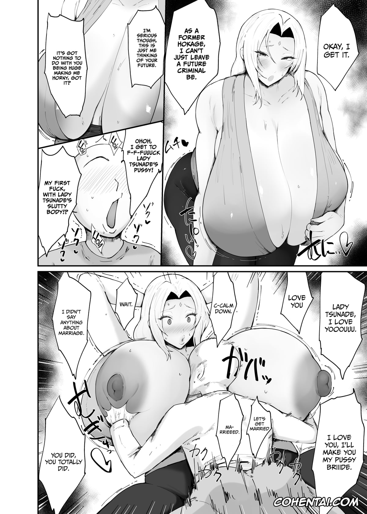 NARUTO porno, Tsunade porno, Choroi Kunoichi ni Shiborareru Hanashi (Naruto), pagina 8