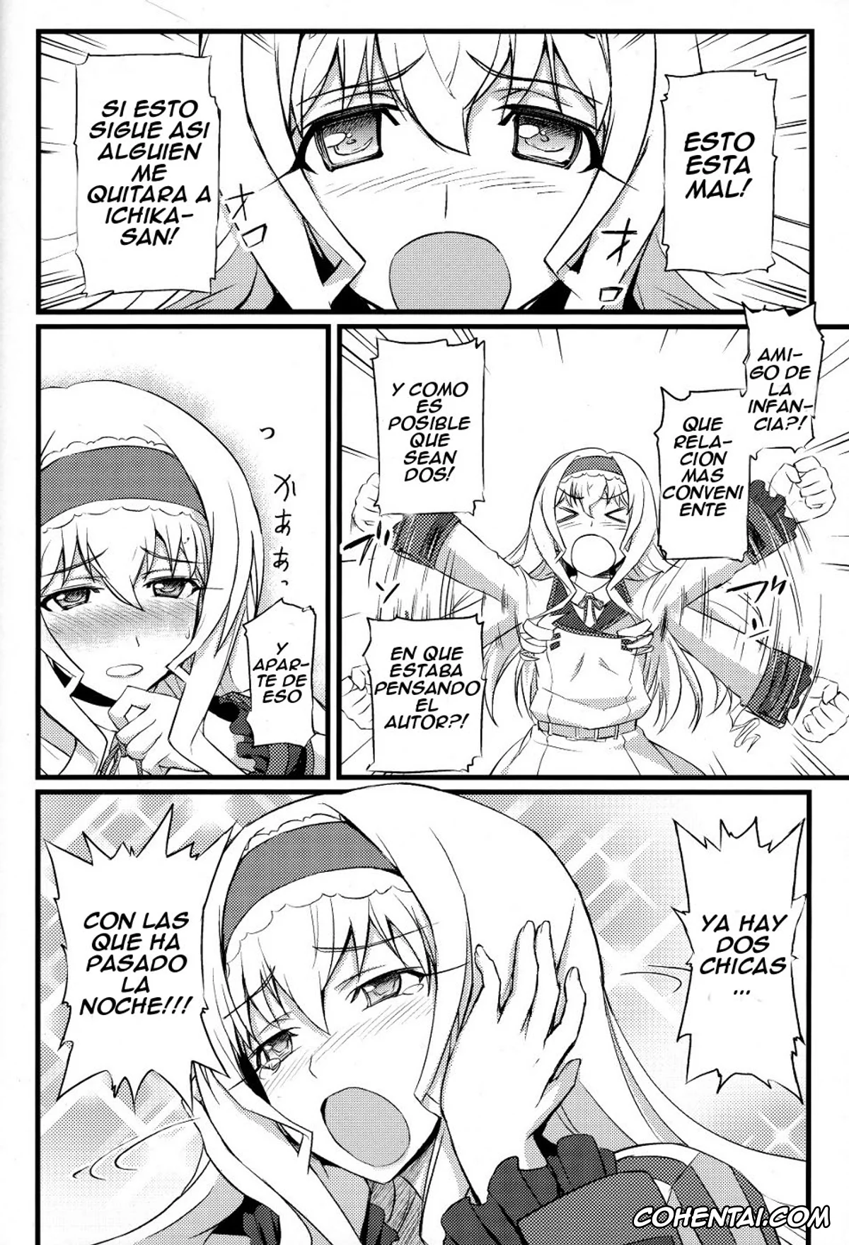 Infinite Stratos hentai, Cecilia Alcott hentai, Ichika Orimura hentai, Cecilia no Yuuutsu (Infinite Stratos), pagina 3