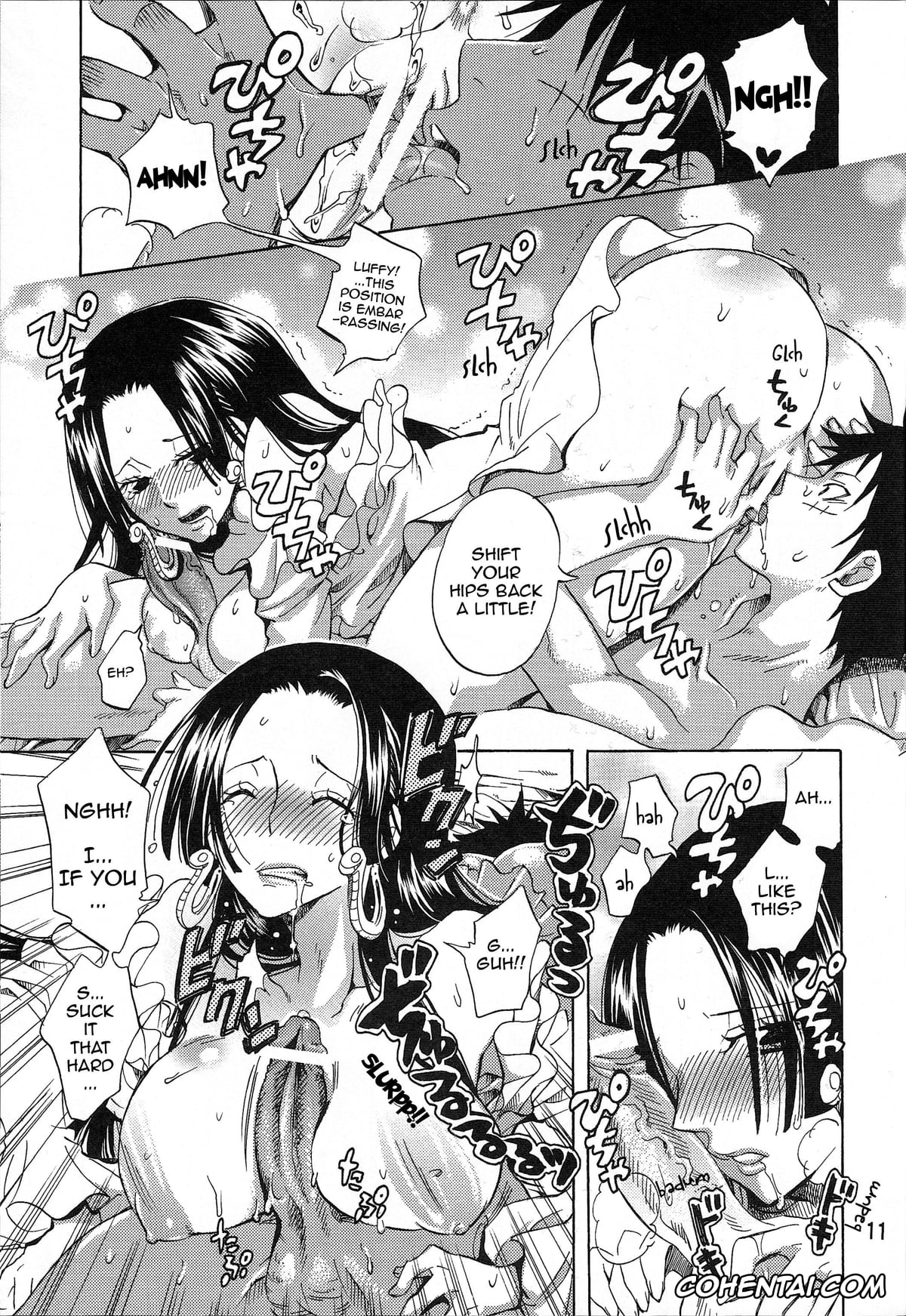 One Piece xxx, Boa Hancock xxx, Monkey D. Luffy xxx, Heart Blossom (One Piece), pagina 10