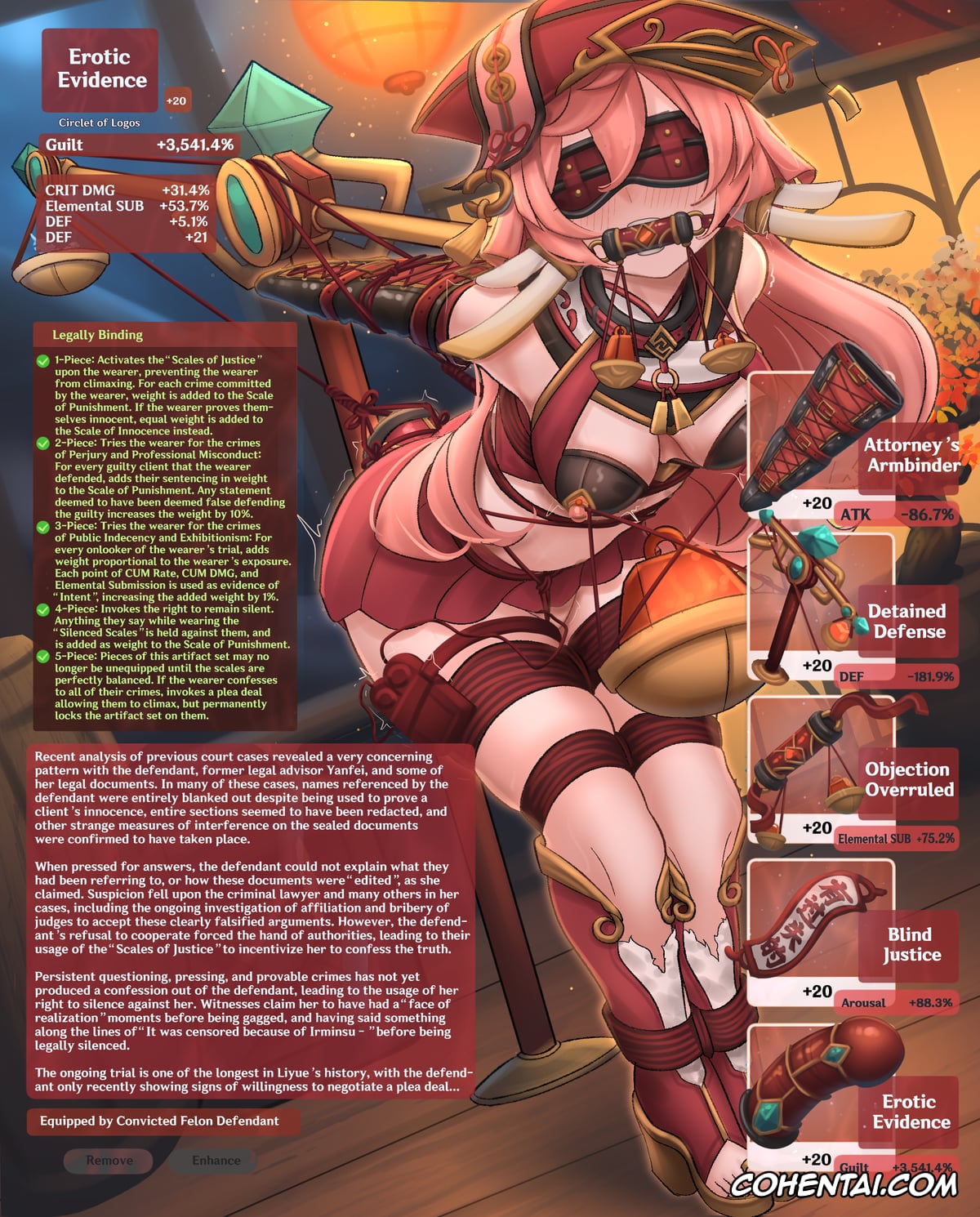 Genshin Impact porno, Yanfei porno, Yanfei (Genshin Impact), pagina 23