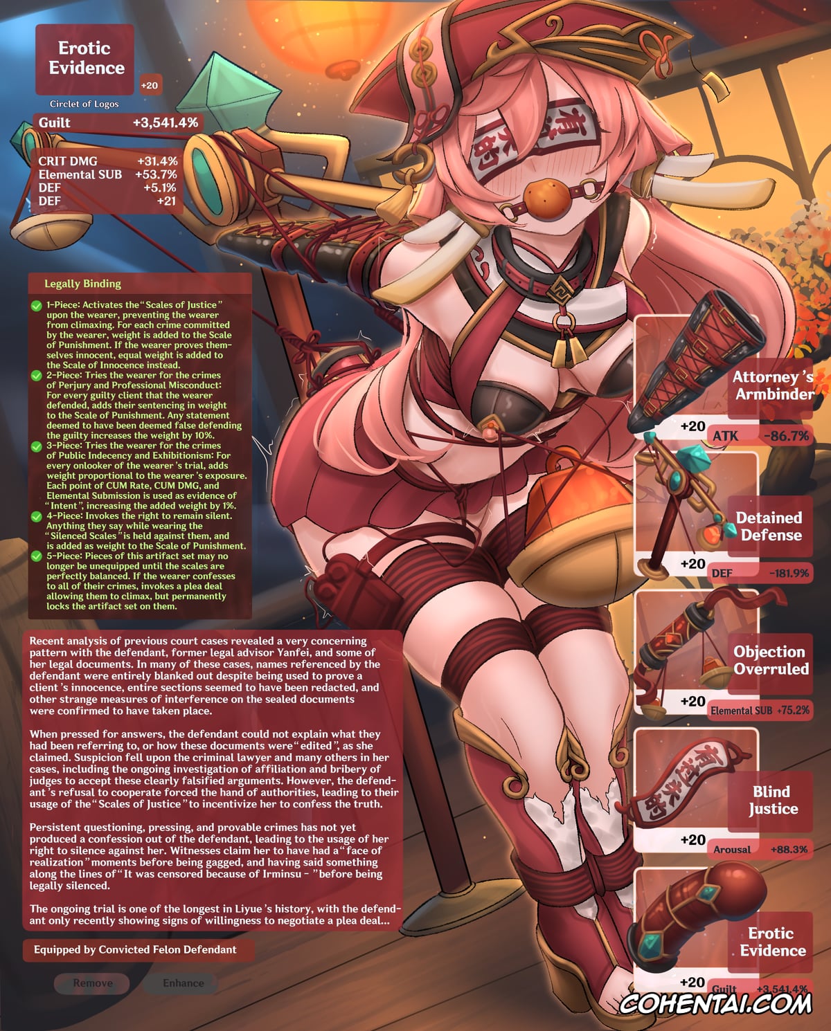 Genshin Impact porno, Yanfei porno, Yanfei (Genshin Impact), pagina 32