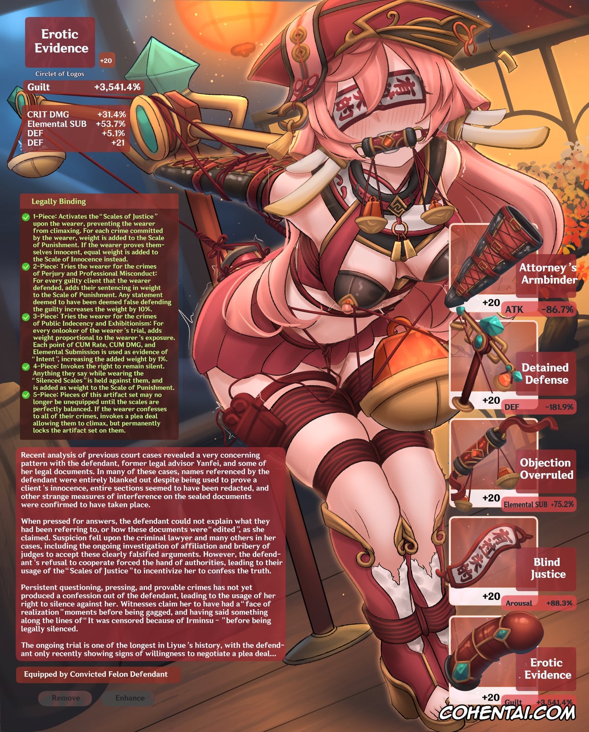 Genshin Impact hentai, Yanfei hentai, Yanfei (Genshin Impact), pagina 36