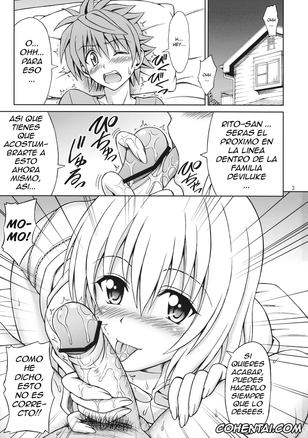 To Love-Ru hentai, Golden Darkness hentai, Momo Velia Deviluke hentai, Rito Yuuki hentai, ToLOVEru TRIP! (To LOVE-Ru Darkness), pagina 3