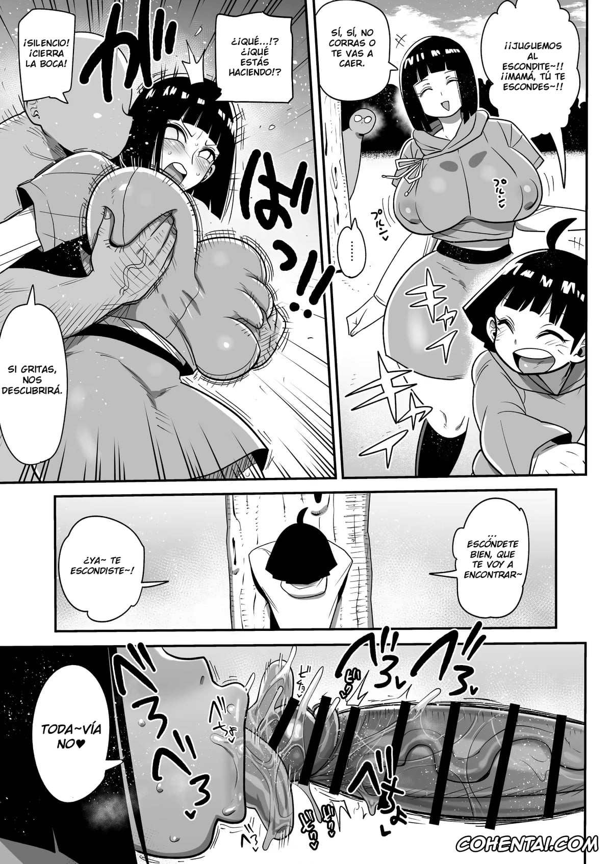 Boruto xxx, Hinata Hyuga xxx, Hinata to Himawari to Kakurenbo to Oji-san (Naruto), pagina 1