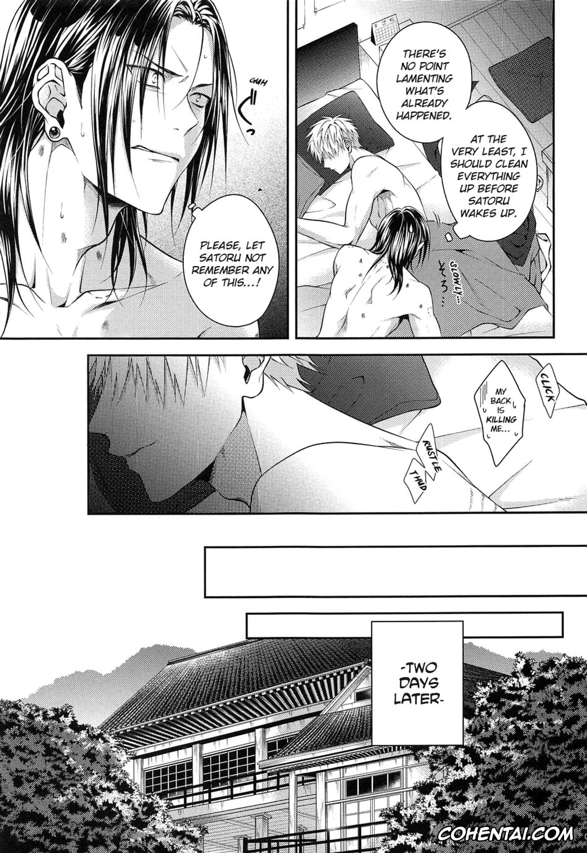 Jujutsu Kaisen hentai, Satoru Gojo hentai, Suguru Geto hentai, Koi no Saki ni wa Amai Wana (Jujutsu Kaisen), pagina 6