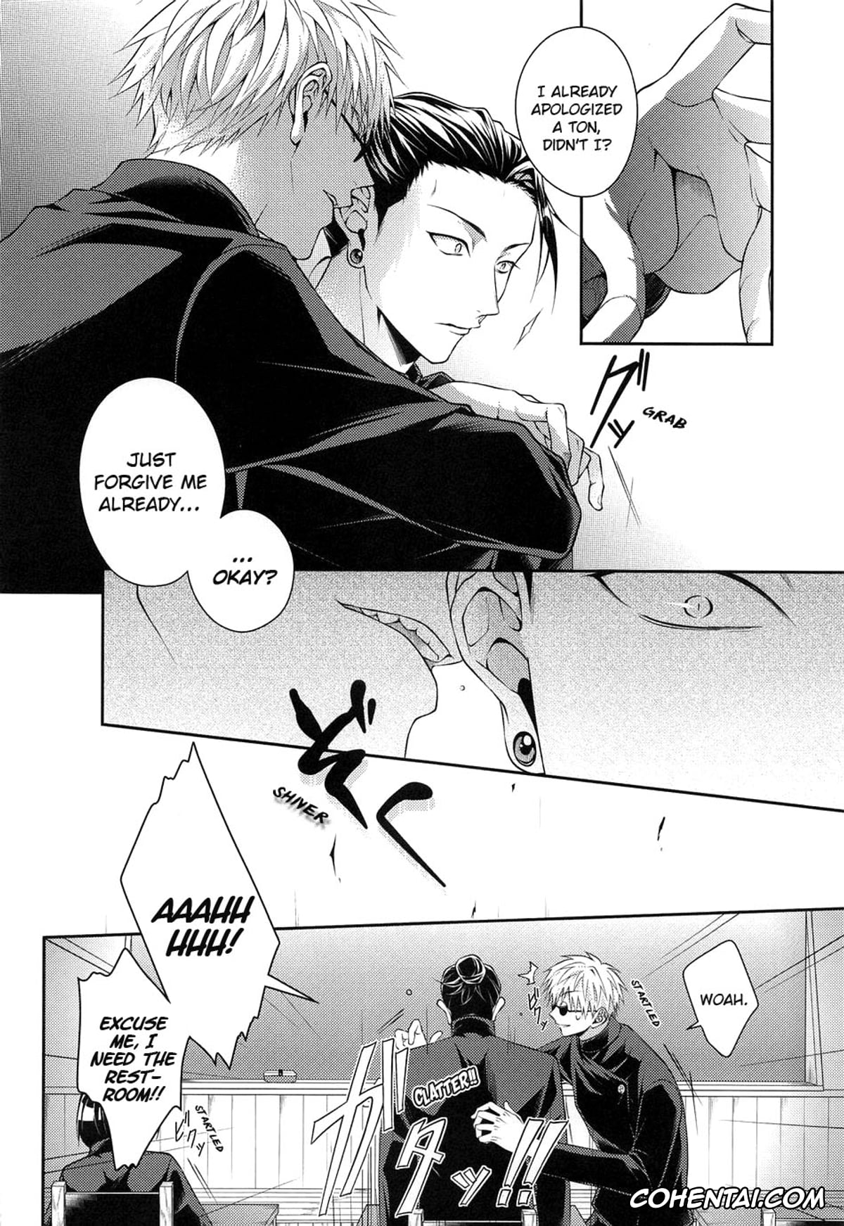 Jujutsu Kaisen hentai, Satoru Gojo hentai, Suguru Geto hentai, Koi no Saki ni wa Amai Wana (Jujutsu Kaisen), pagina 9