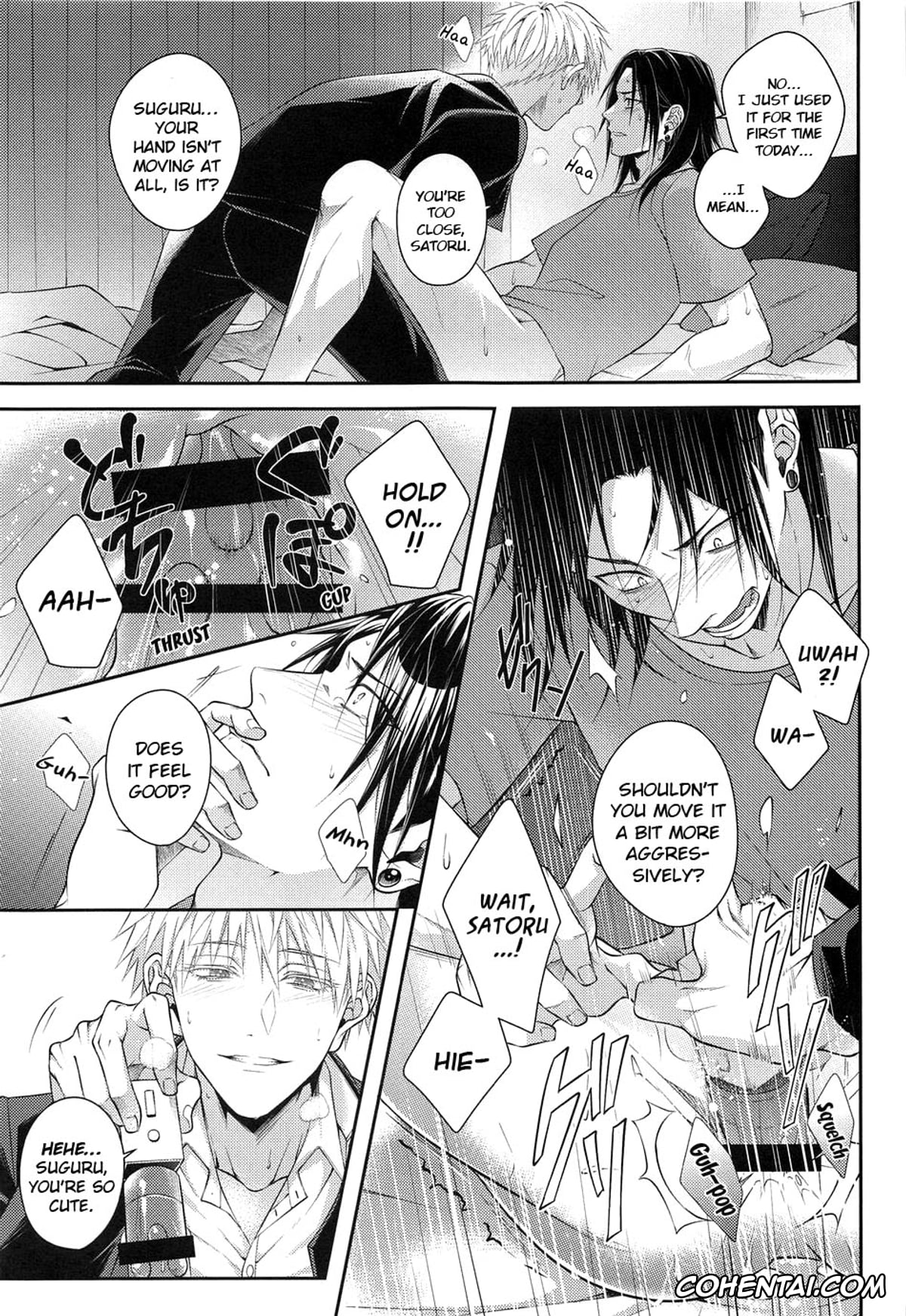 Jujutsu Kaisen hentai, Satoru Gojo hentai, Suguru Geto hentai, Koi no Saki ni wa Amai Wana (Jujutsu Kaisen), pagina 18