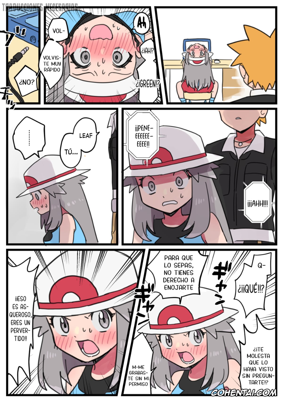 Pokemon | Pocket Monsters hentai, Gary Oak | Shigeru Okido hentai, Leaf hentai, Onabare Shichatta Leaf-chan ga Green ni Oshioki Sareru Manga (Pokémon), pagina 6