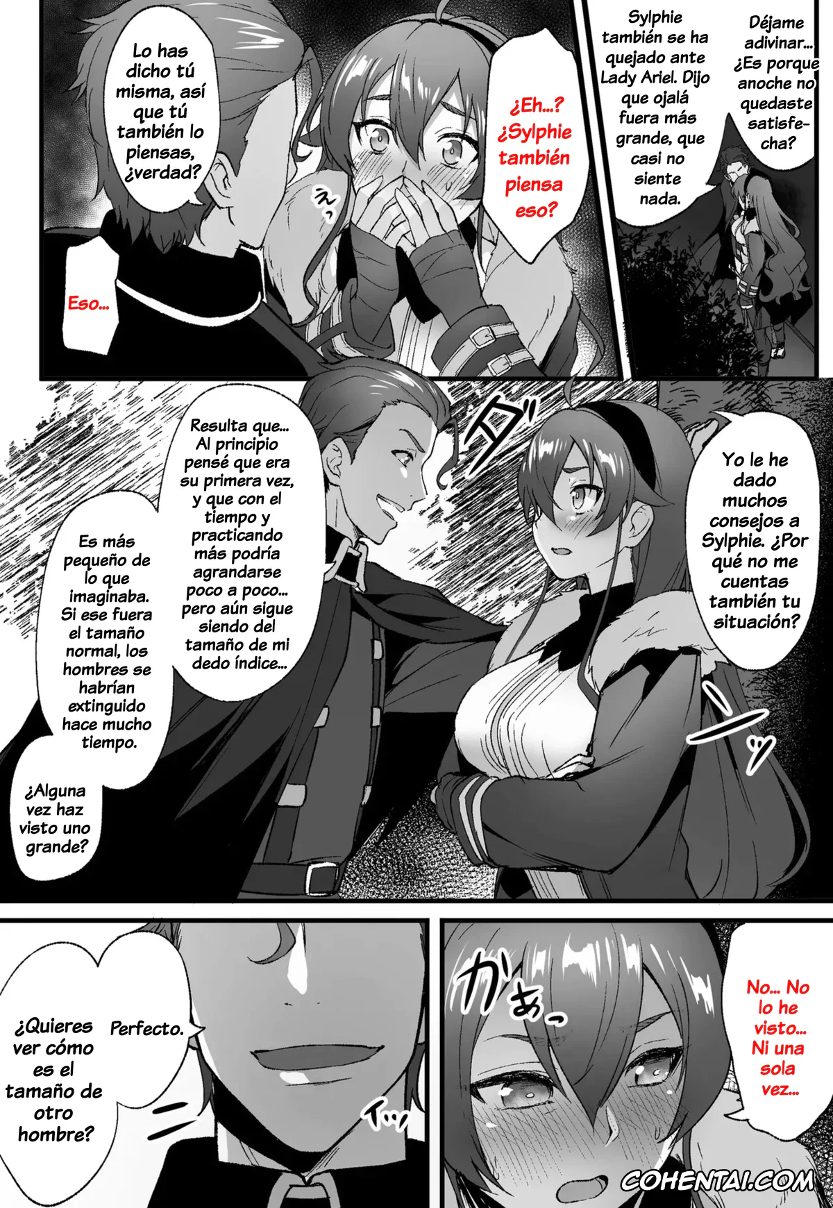 Mushoku Tensei ~Isekai Ittara Honki Dasu~ hentai, Eris Boreas Greyrat hentai, Luke Notos Greyrat hentai, – Mushoku Tensei Ruta IF – Arco del Reino de Asura – Eris, pagina 3