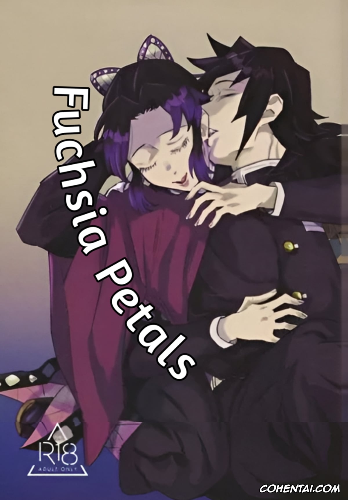 Kimetsu No Yaiba | Demon Slayer xxx, Giyuu Tomioka xxx, Shinobu Kochou xxx, Fuchsia Petals – Giyushino (Kimetsu no Yaiba), pagina 1