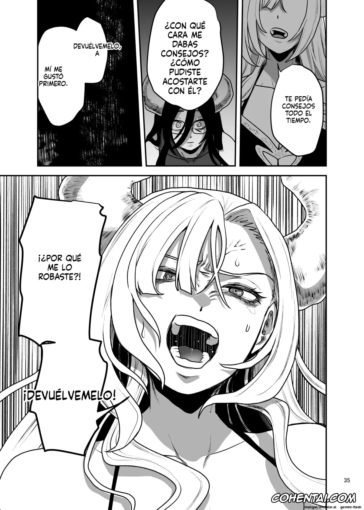 Original hentai, Suki na Otoko o Mama ni Torareta Onna, pagina 36